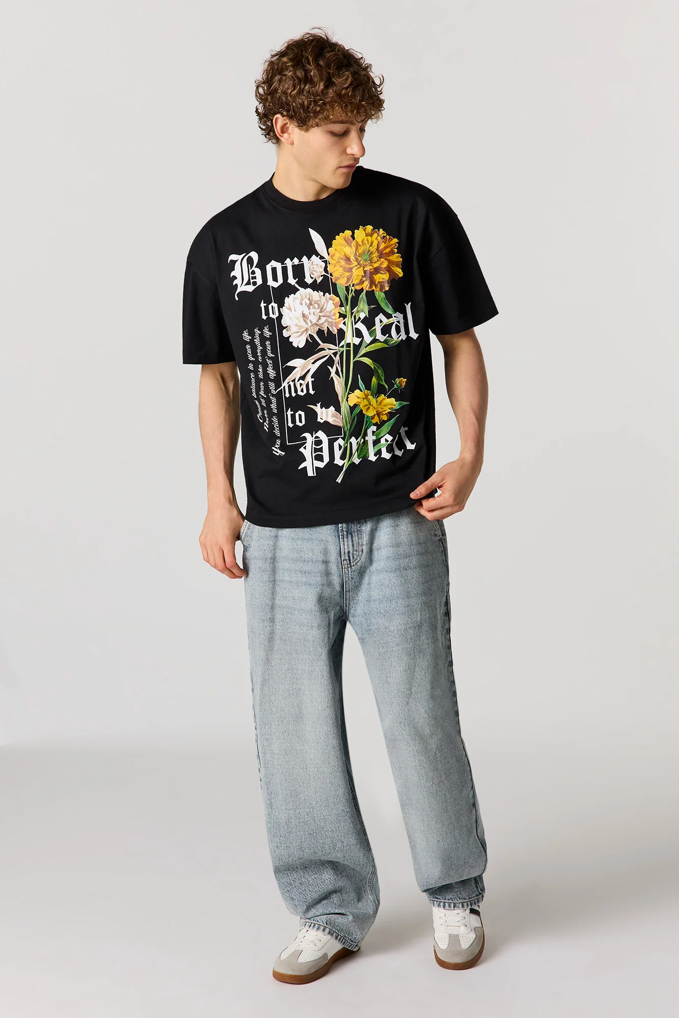 Born Real Graphic T-Shirt - Image 3