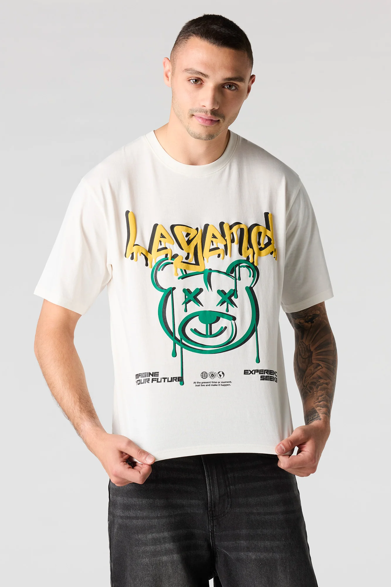 Bear Puff Print T-Shirt