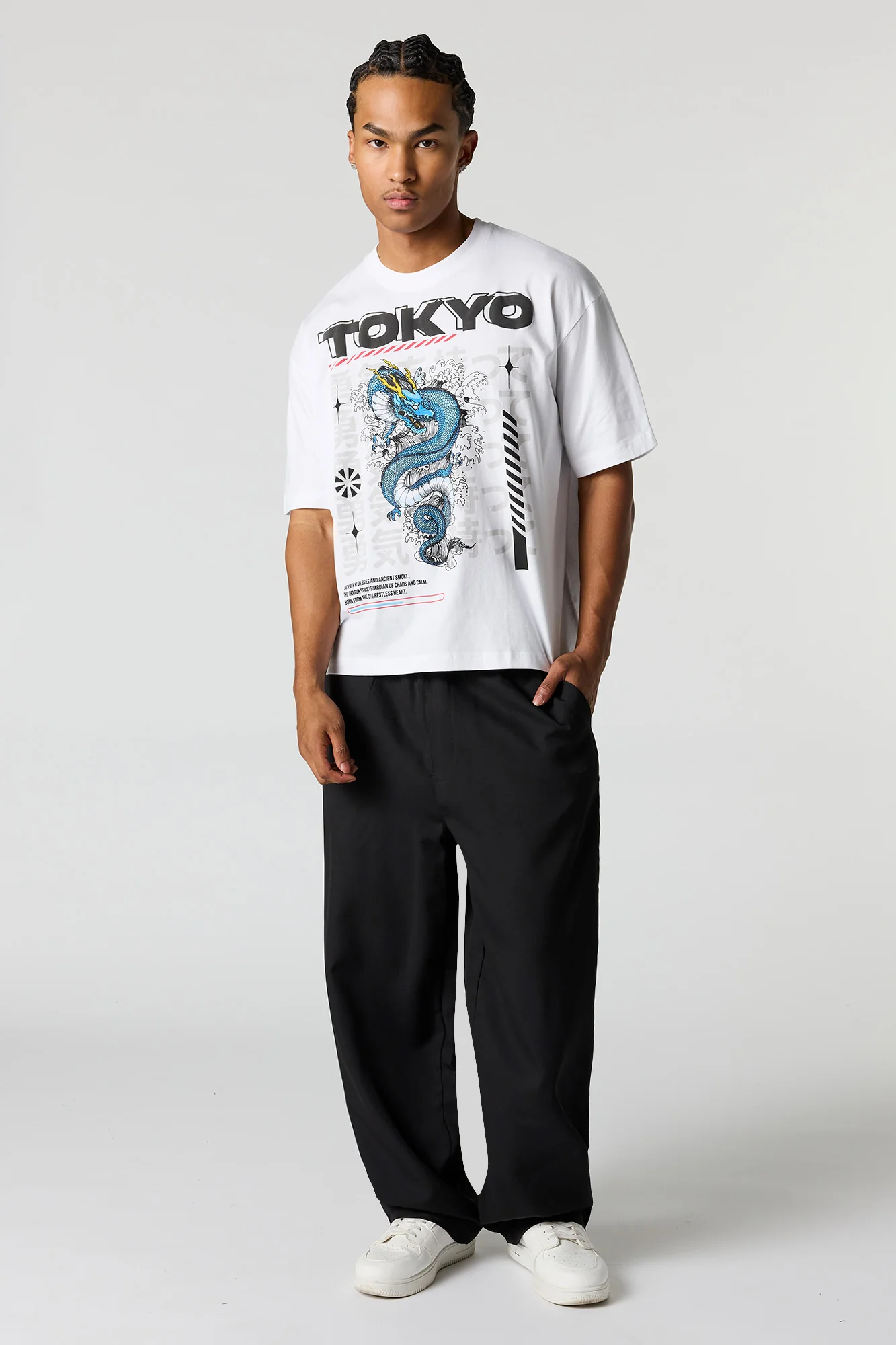 Dragon Puff Print Relaxed T-Shirt - Image 3