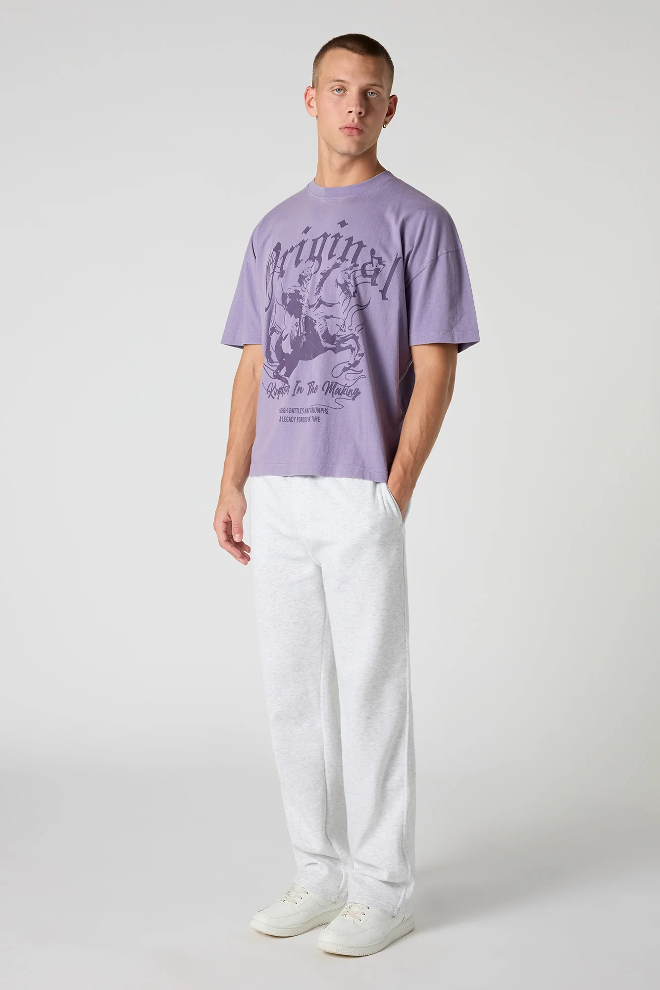 Original Graphic Washed Relaxed T-Shirt - Image 3