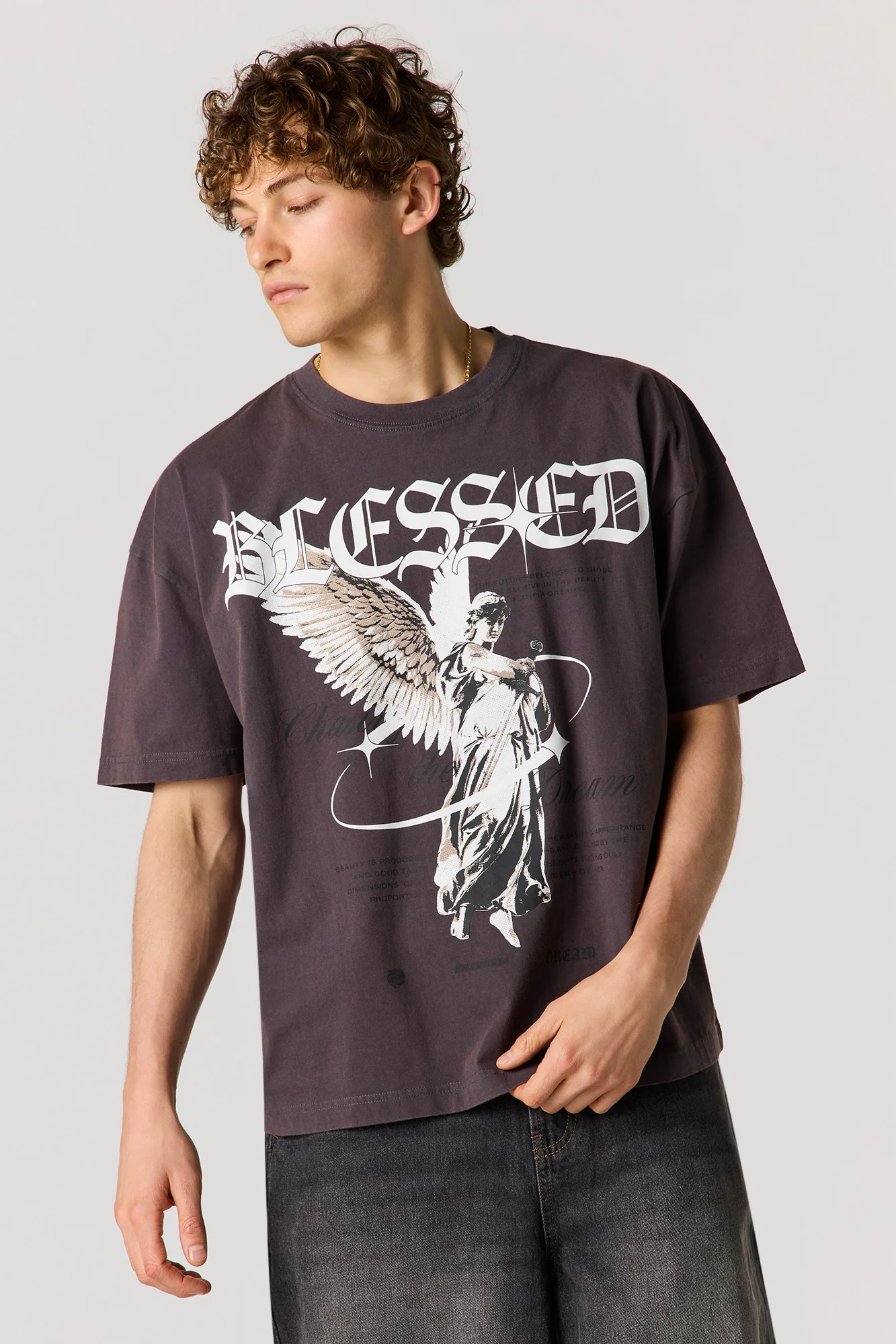 Blessed Graphic Washed Relaxed T-Shirt