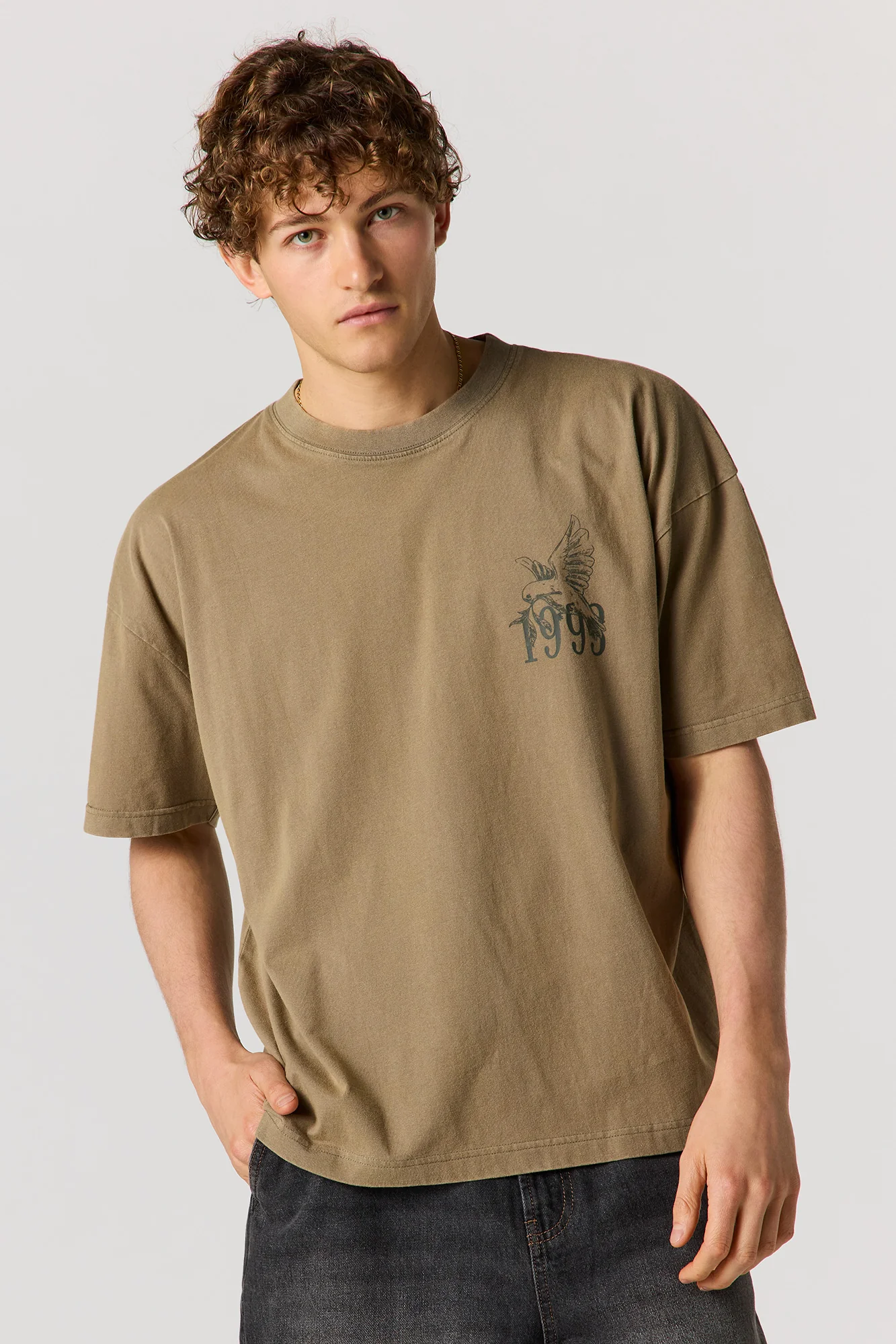 Blessed Graphic Washed Relaxed T-Shirt - Image 5