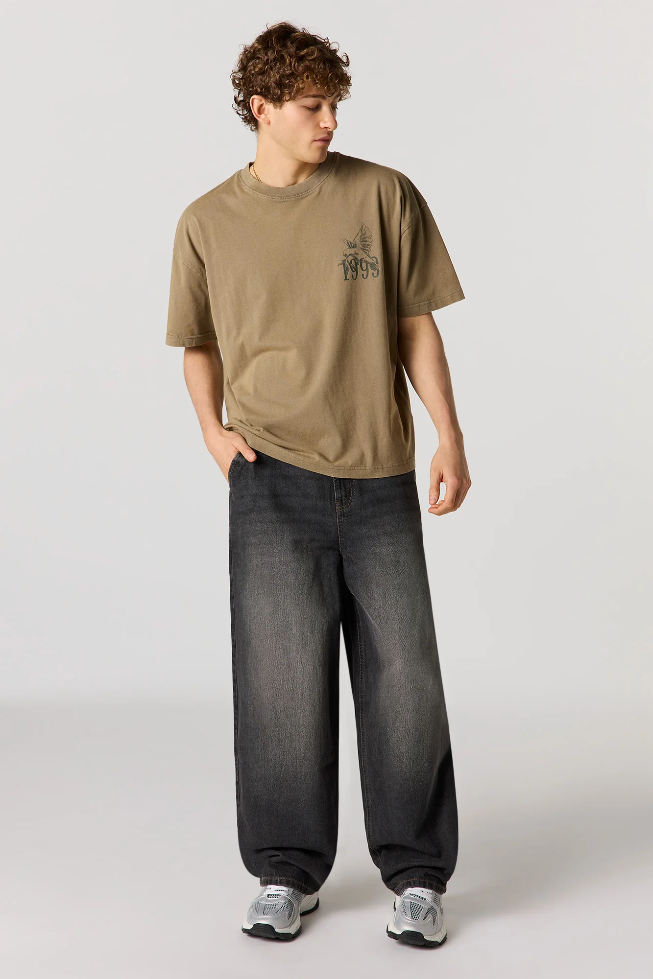 Blessed Graphic Washed Relaxed T-Shirt - Image 6