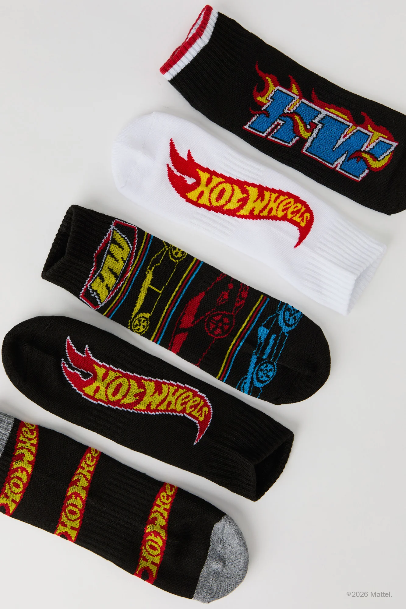 Hot Wheels™ Quarter Socks (5 Pack) - Image 2