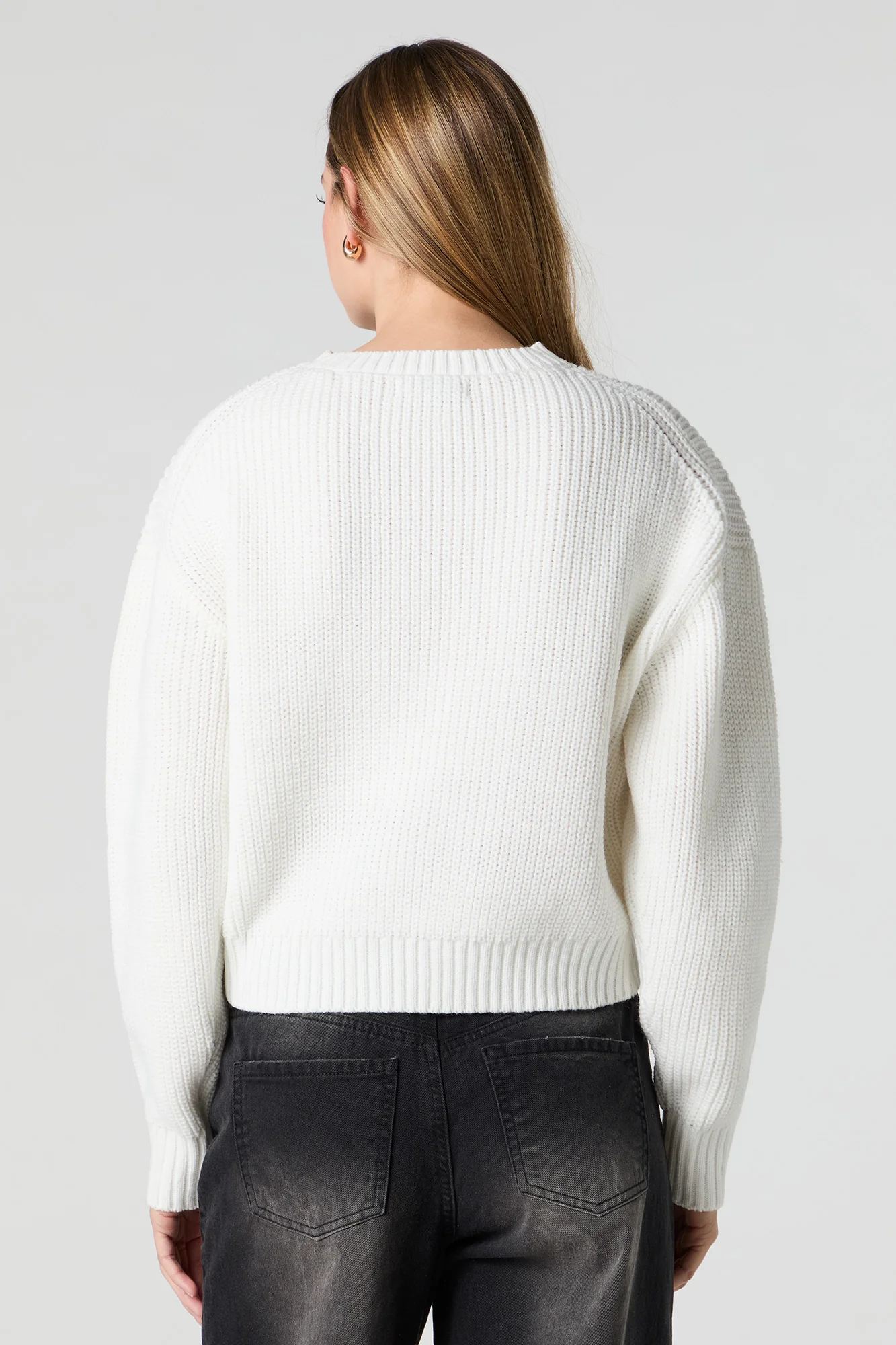 Chandail uni en tricot - Image 2