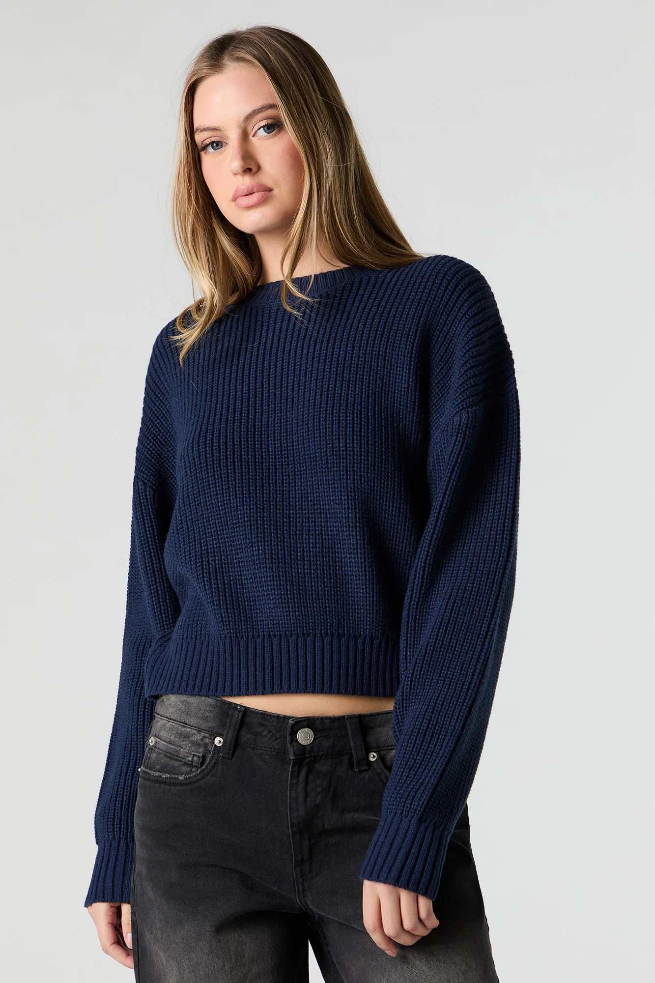 Chandail uni en tricot - Image 4