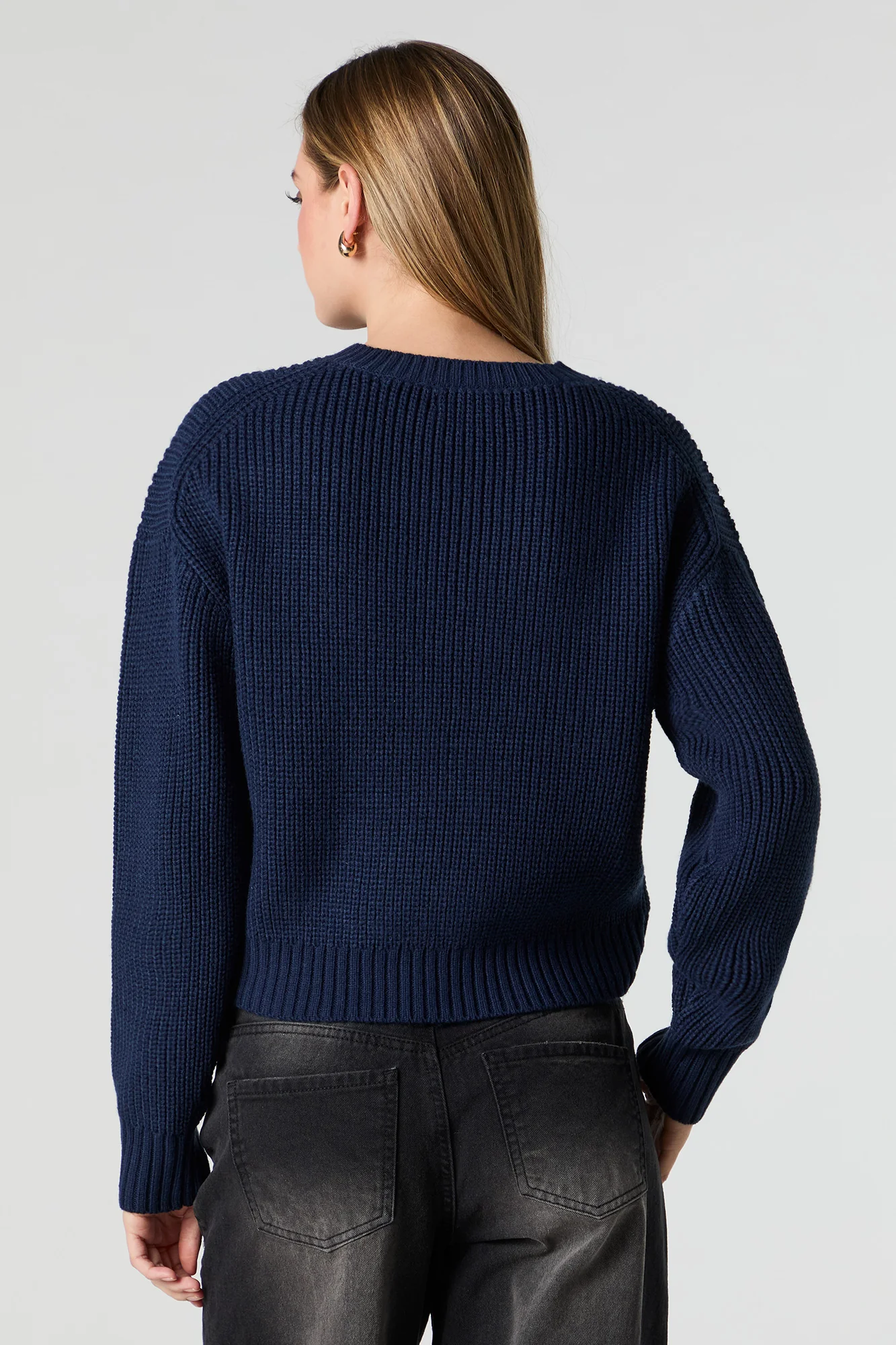 Chandail uni en tricot - Image 5