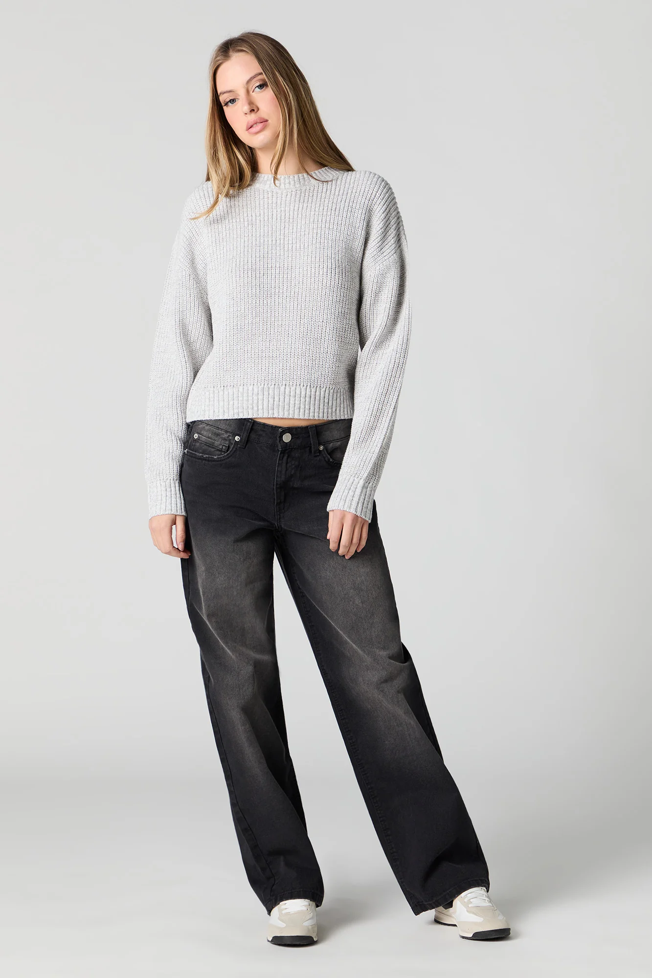 Chandail uni en tricot - Image 9