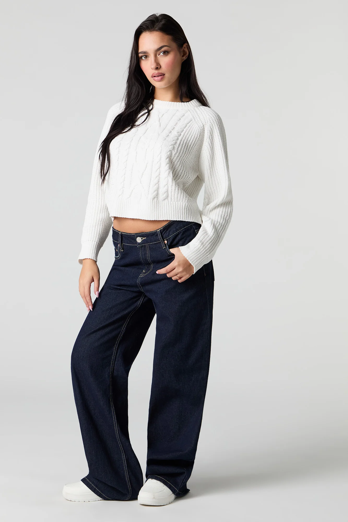 Cable Knit Sweater - Image 4