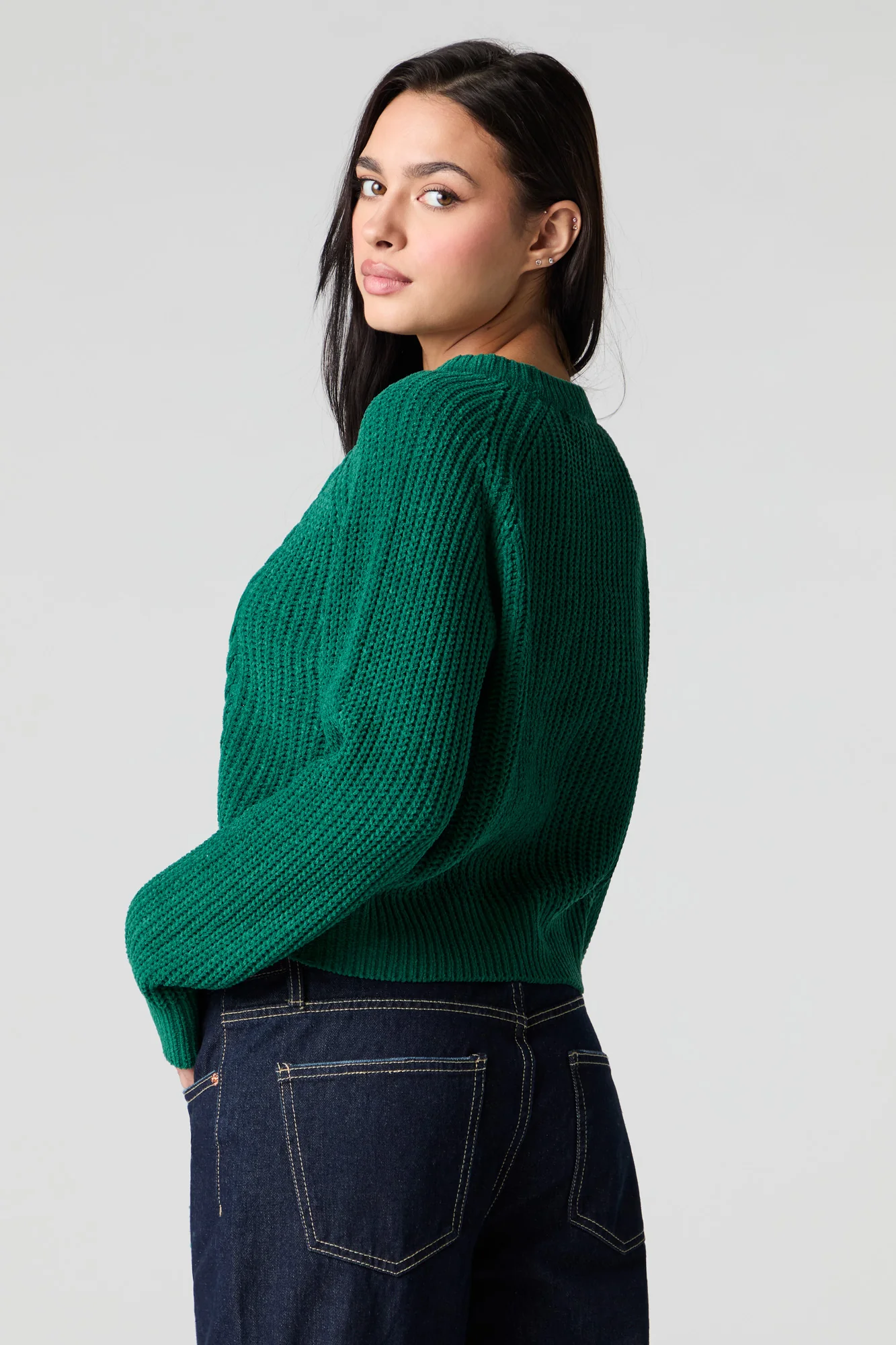 Cable Knit Sweater - Image 6