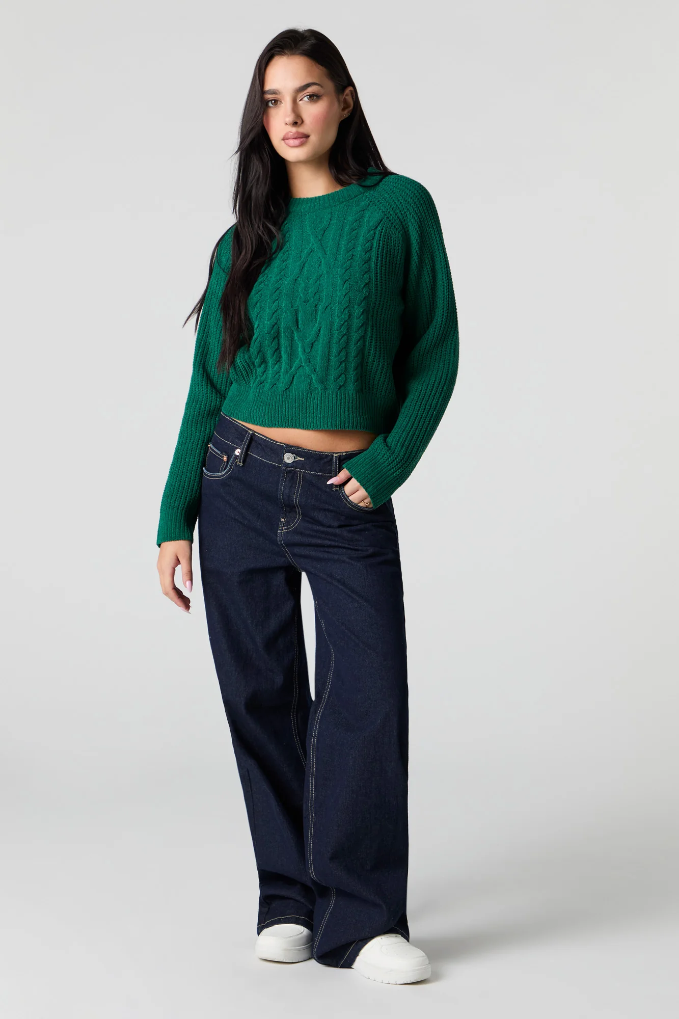 Cable Knit Sweater - Image 7