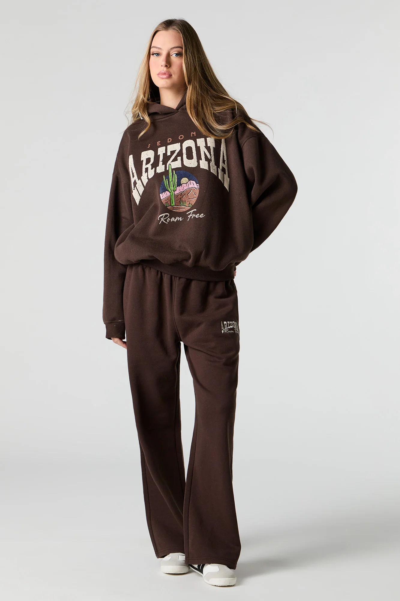 Destination Graphic Oversized Fleece Hoodie - Image 7