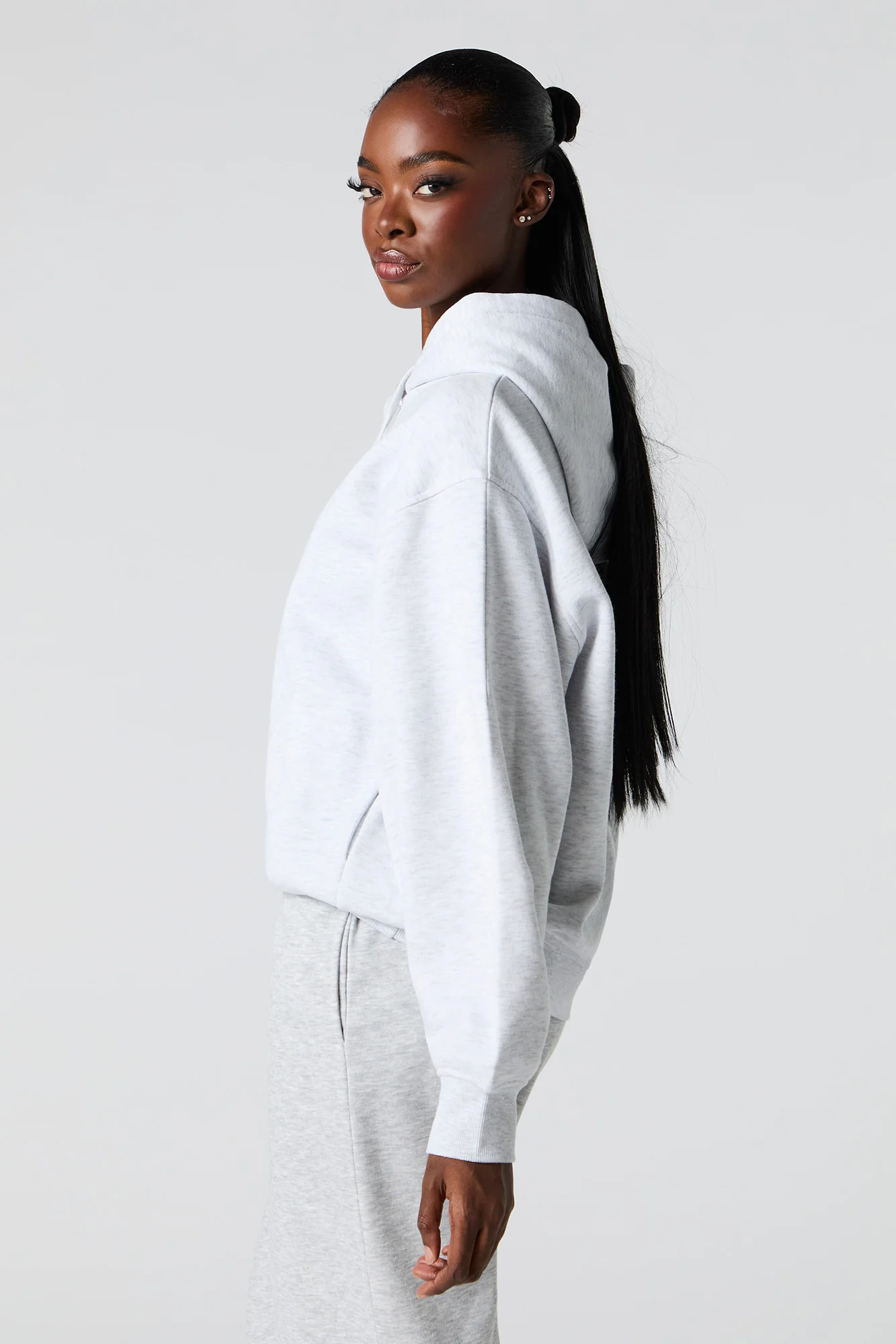 Boxy Fleece Hoodie - Image 17