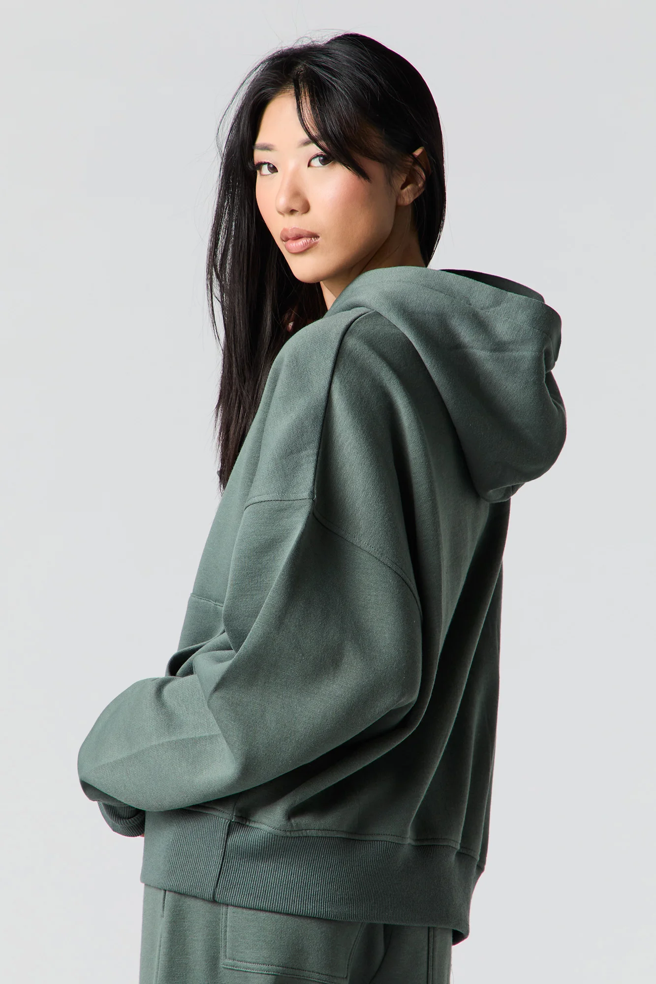 Fleece Boxy Hoodie - Image 2