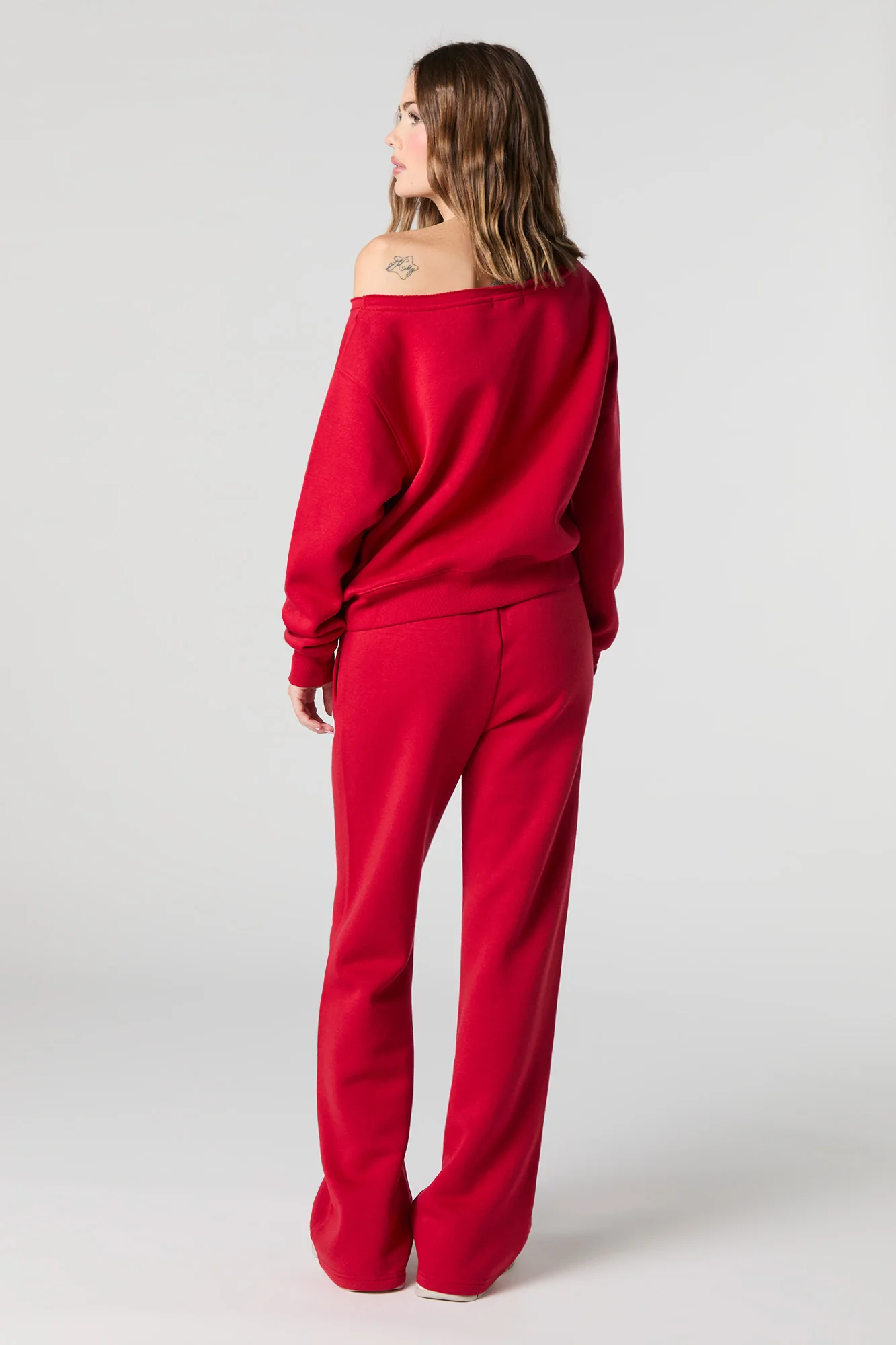 Pantalon en molleton à jambe large et imprimé HD - Image 3
