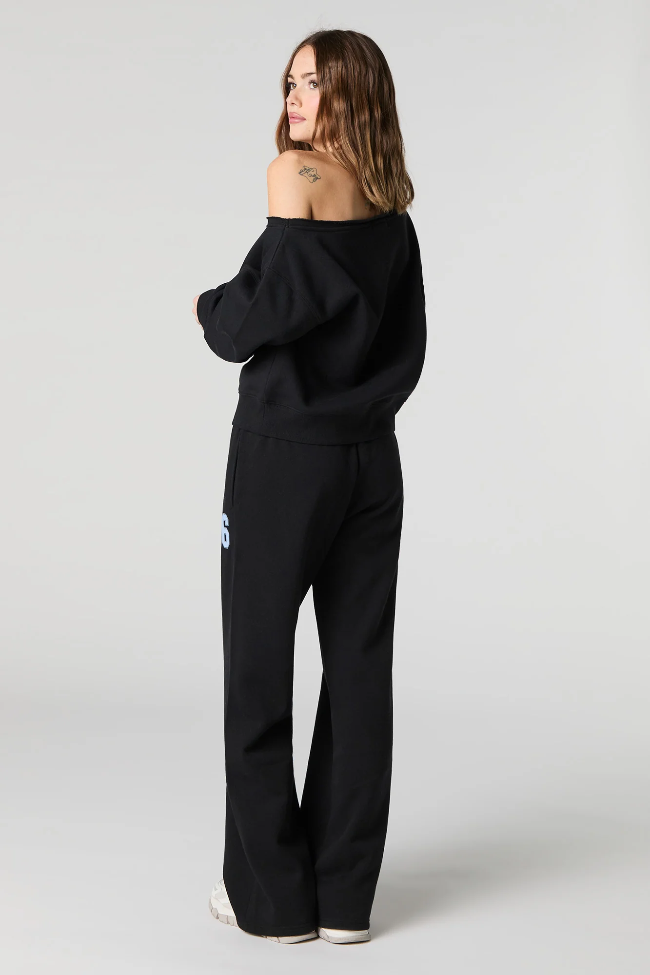Pantalon en molleton à jambe large et imprimé HD - Image 9