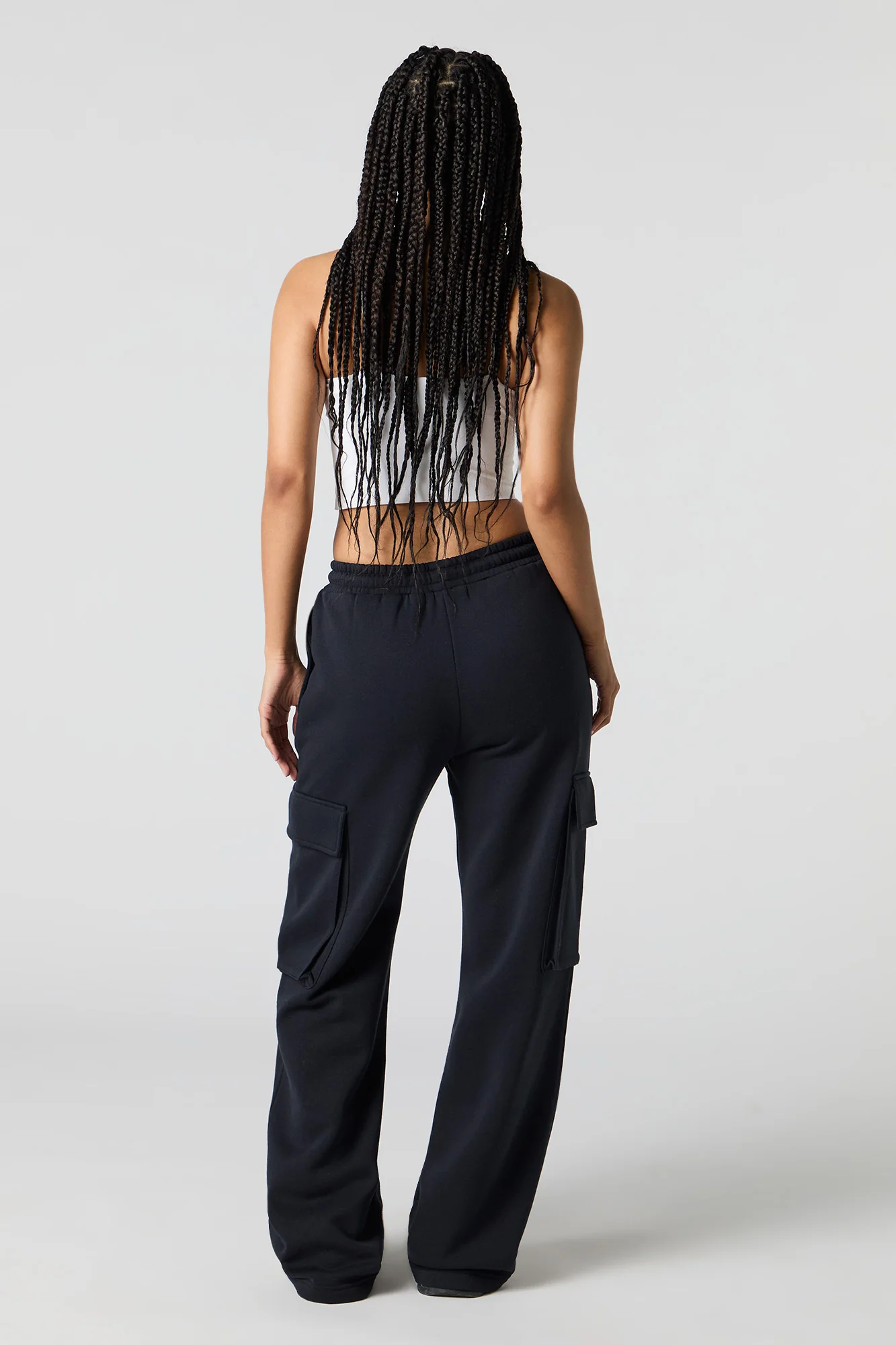 Pantalon d'entraînement cargo à jambe large en molleton - Image 16