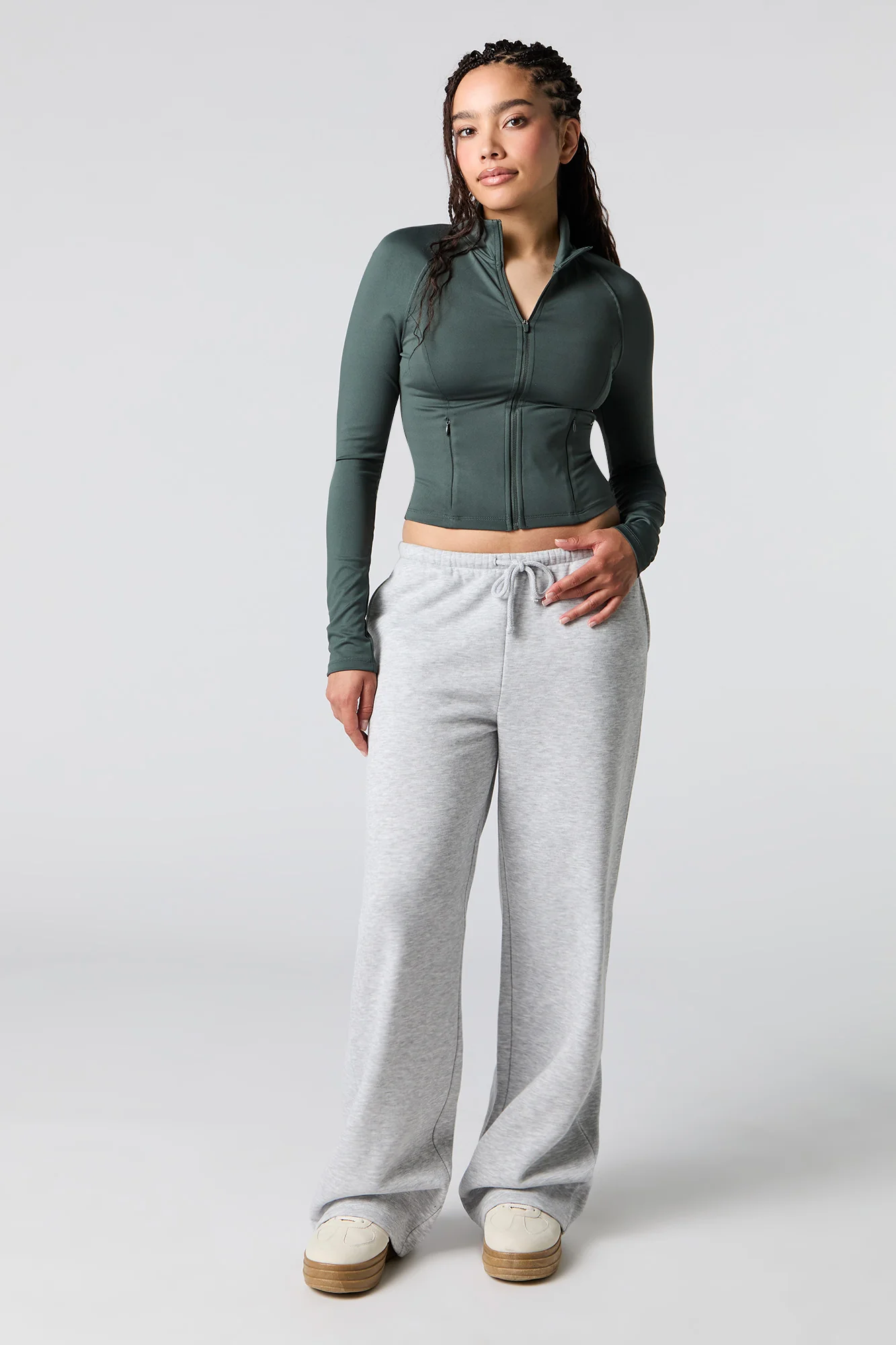 Fleece Wide Leg Sweatpant - Image 10