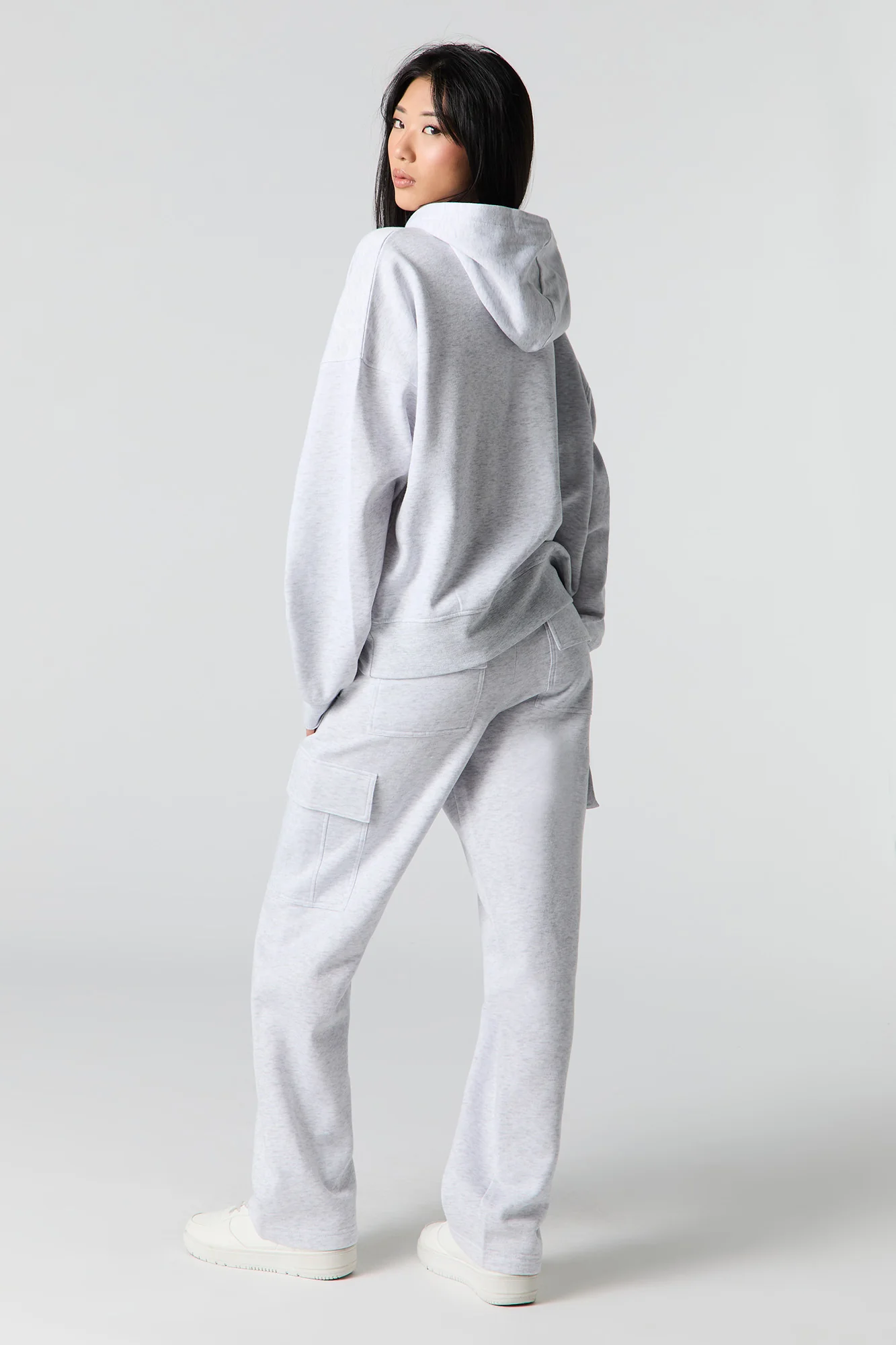 Fleece Wide Leg Cargo Jogger - Image 15