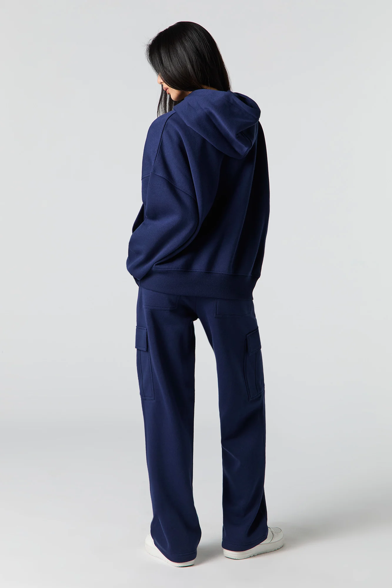 Fleece Wide Leg Cargo Jogger - Image 21