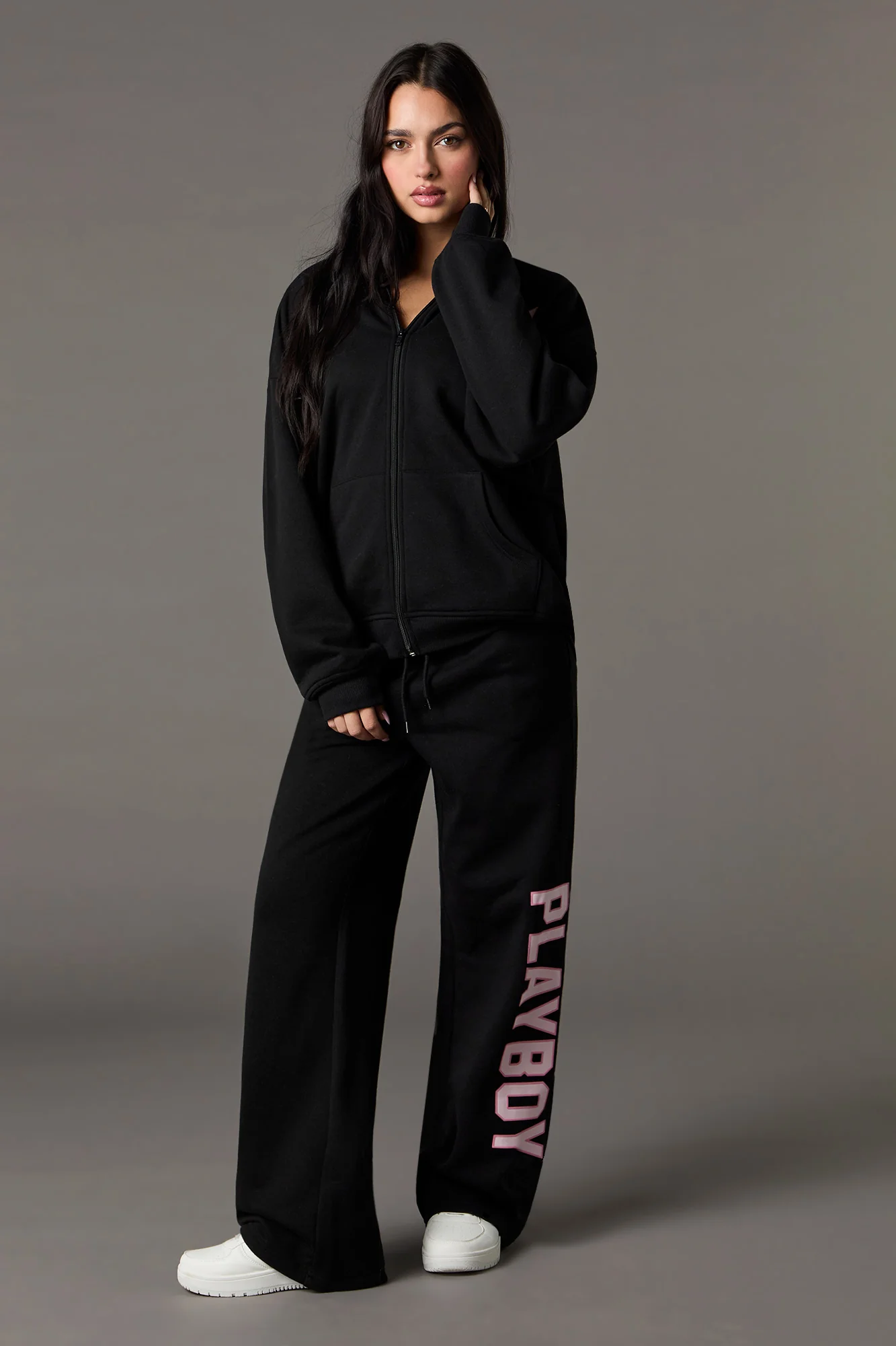 Playboy HD Print Fleece Wide Leg Sweatpant - Image 5