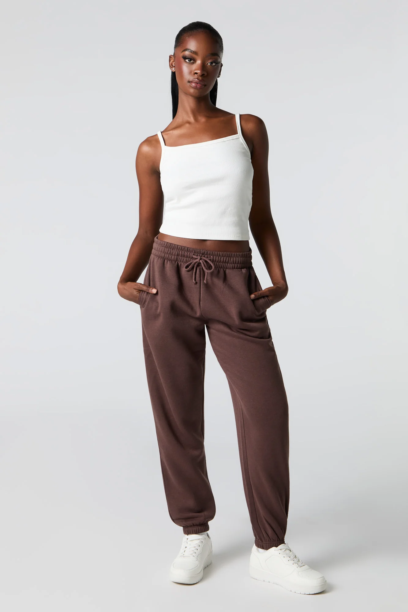 High Rise Fleece Jogger - Image 7