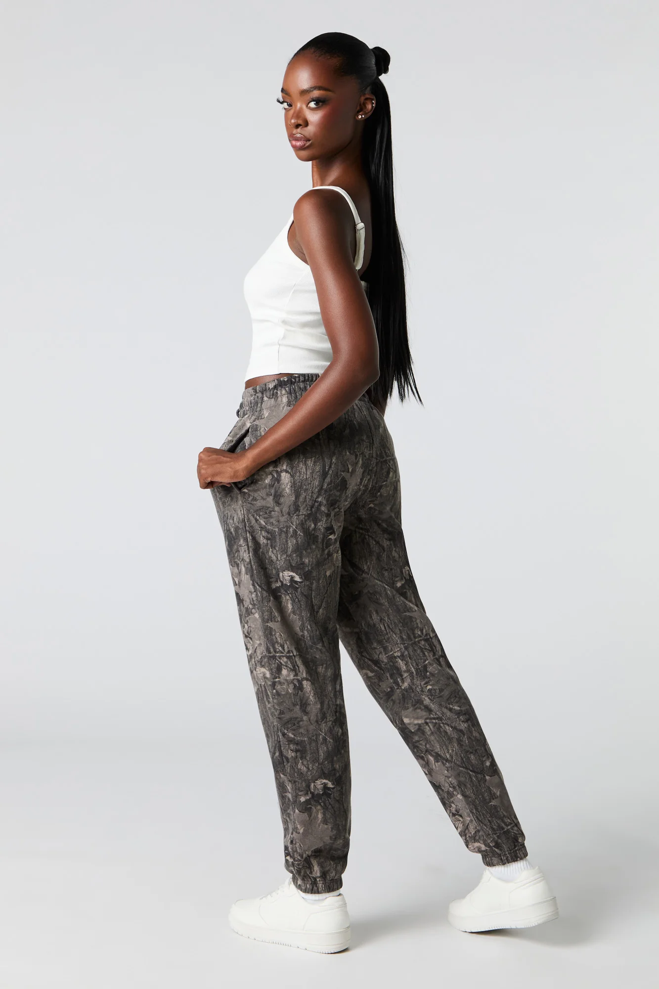 Jogger à taille haute en molleton - Image 21