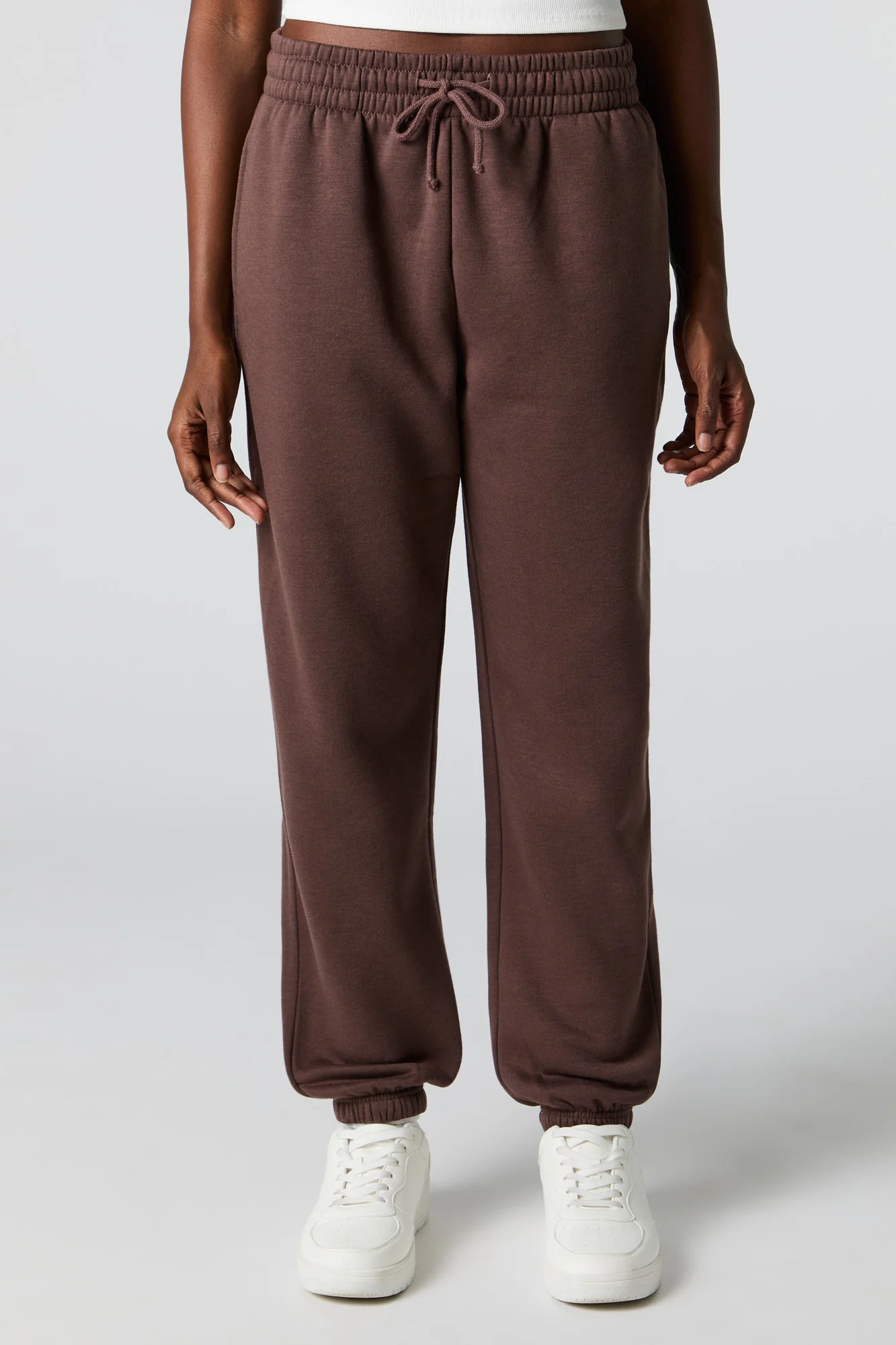 Jogger à taille haute en molleton - Image 8