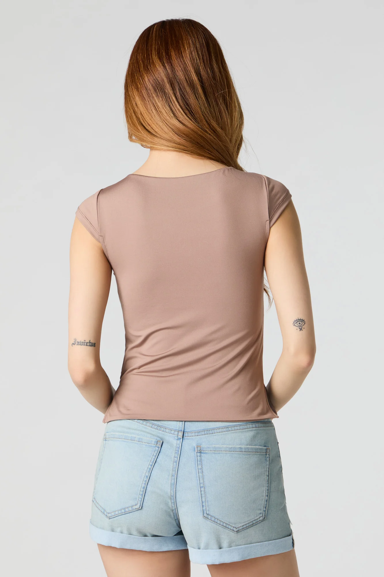 Contour Cap Sleeve Side Slit Top - Image 11