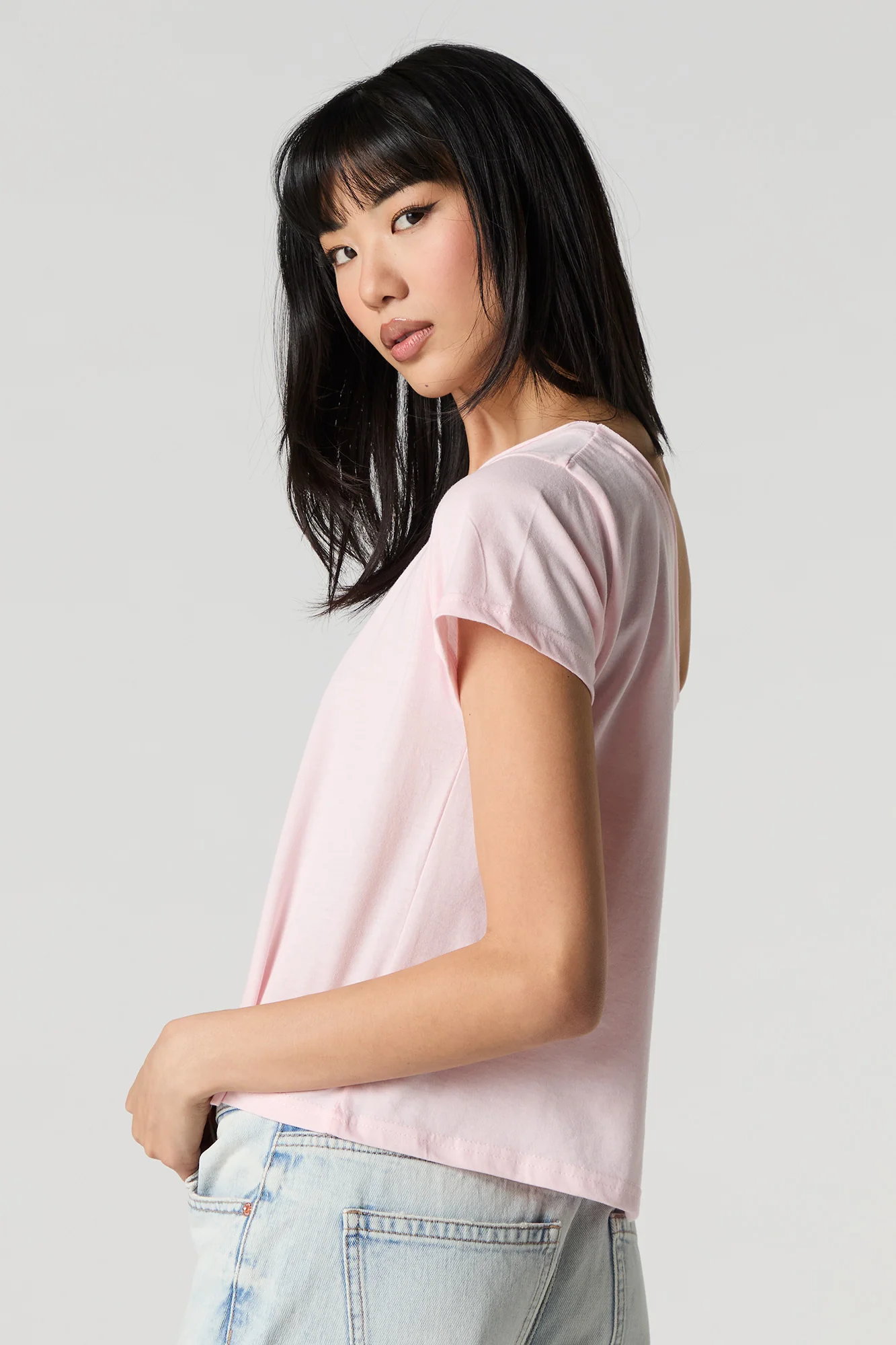 Graphic Off Shoulder T-Shirt - Image 2