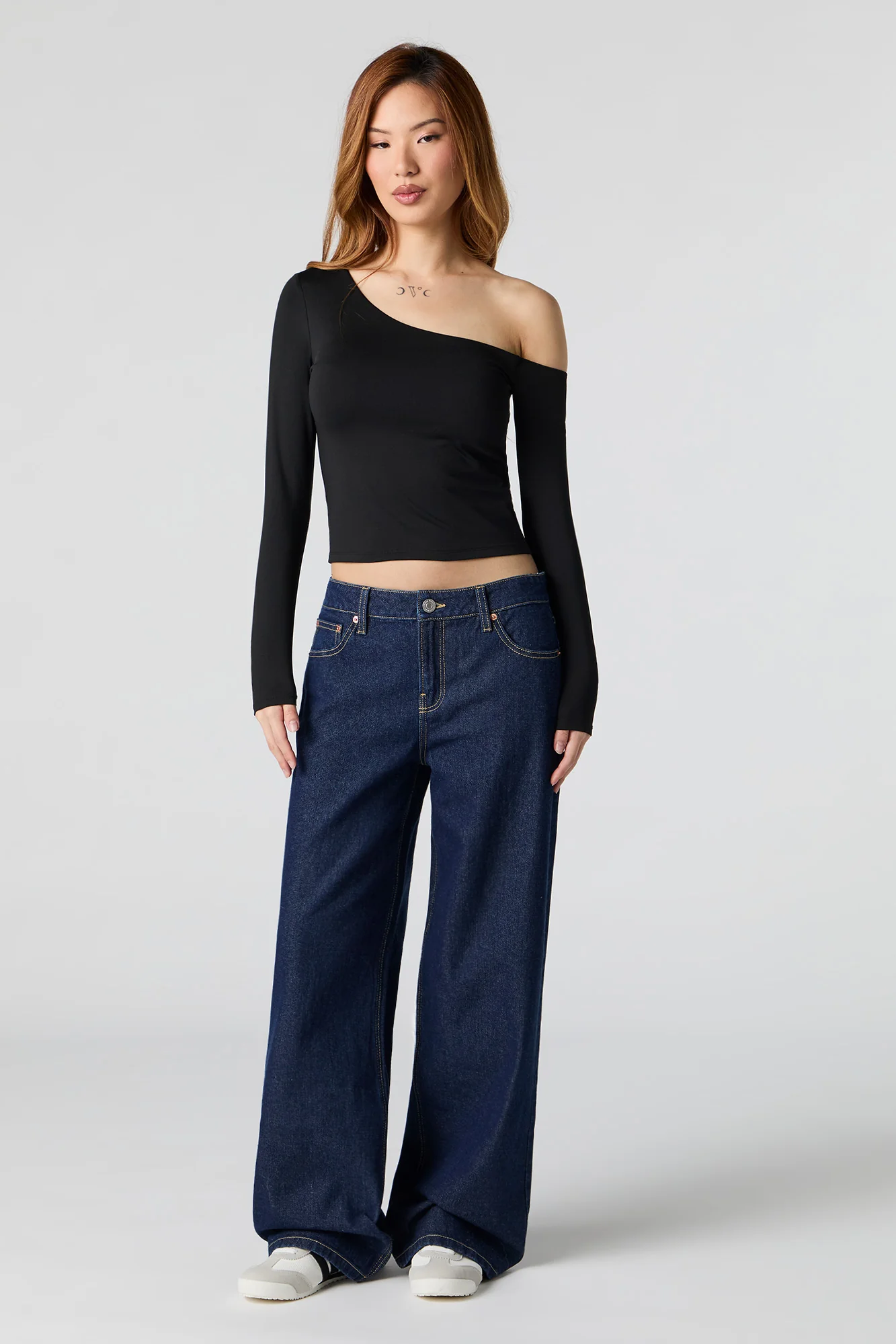 Contour Off Shoulder Long Sleeve Top - Image 3