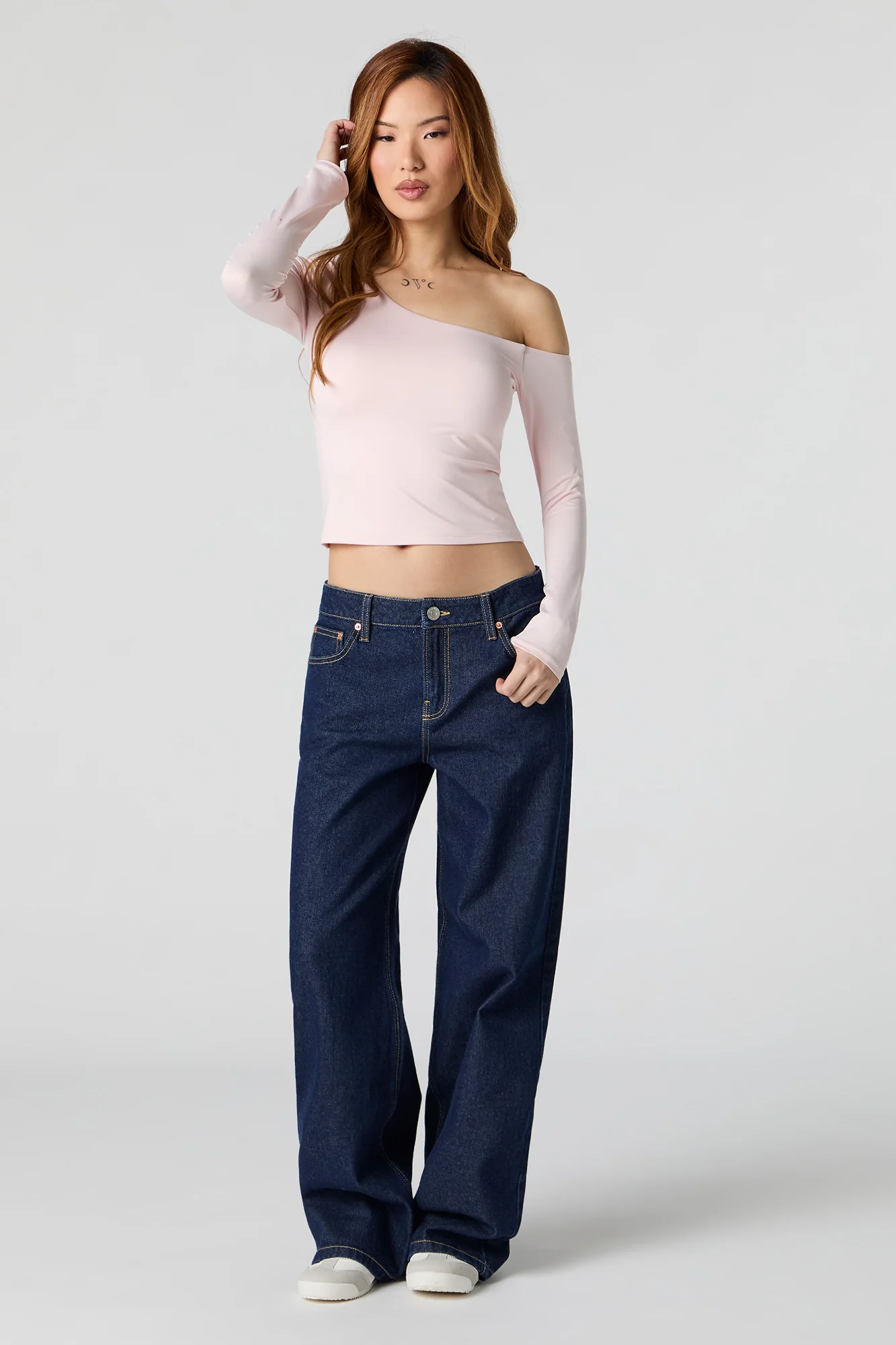 Contour Off Shoulder Long Sleeve Top - Image 6