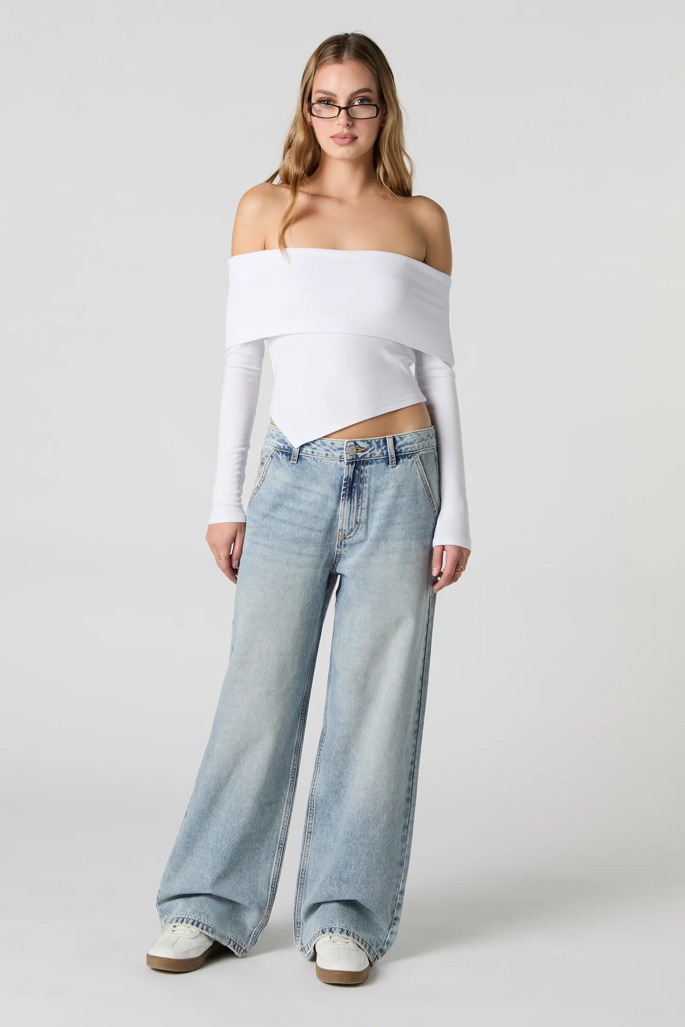 Jean ultrabaggy à taille basse en denim - Image 4