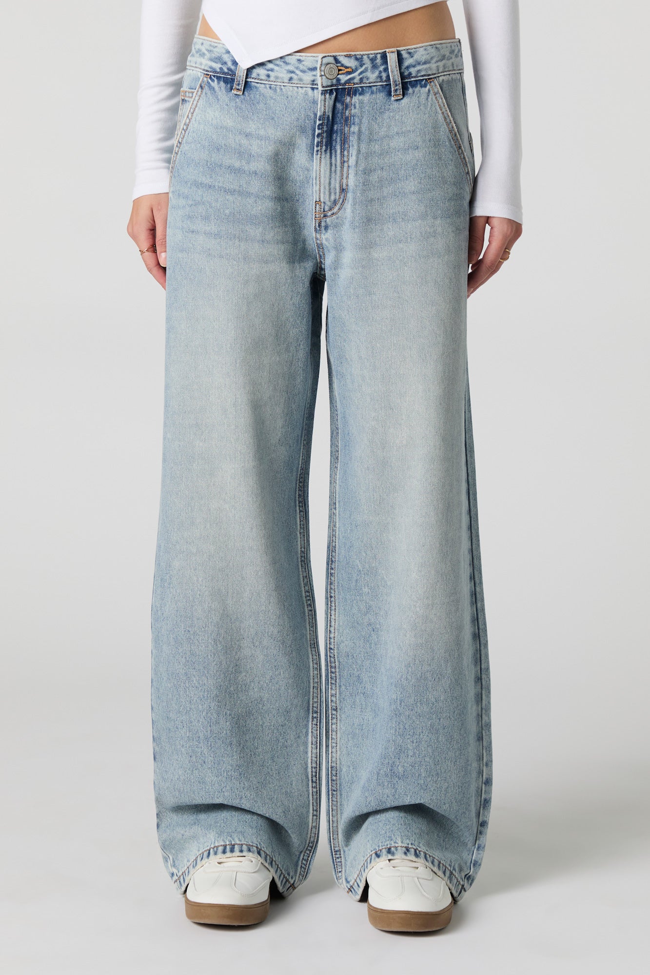 Jean ultrabaggy à taille basse en denim - Image 5
