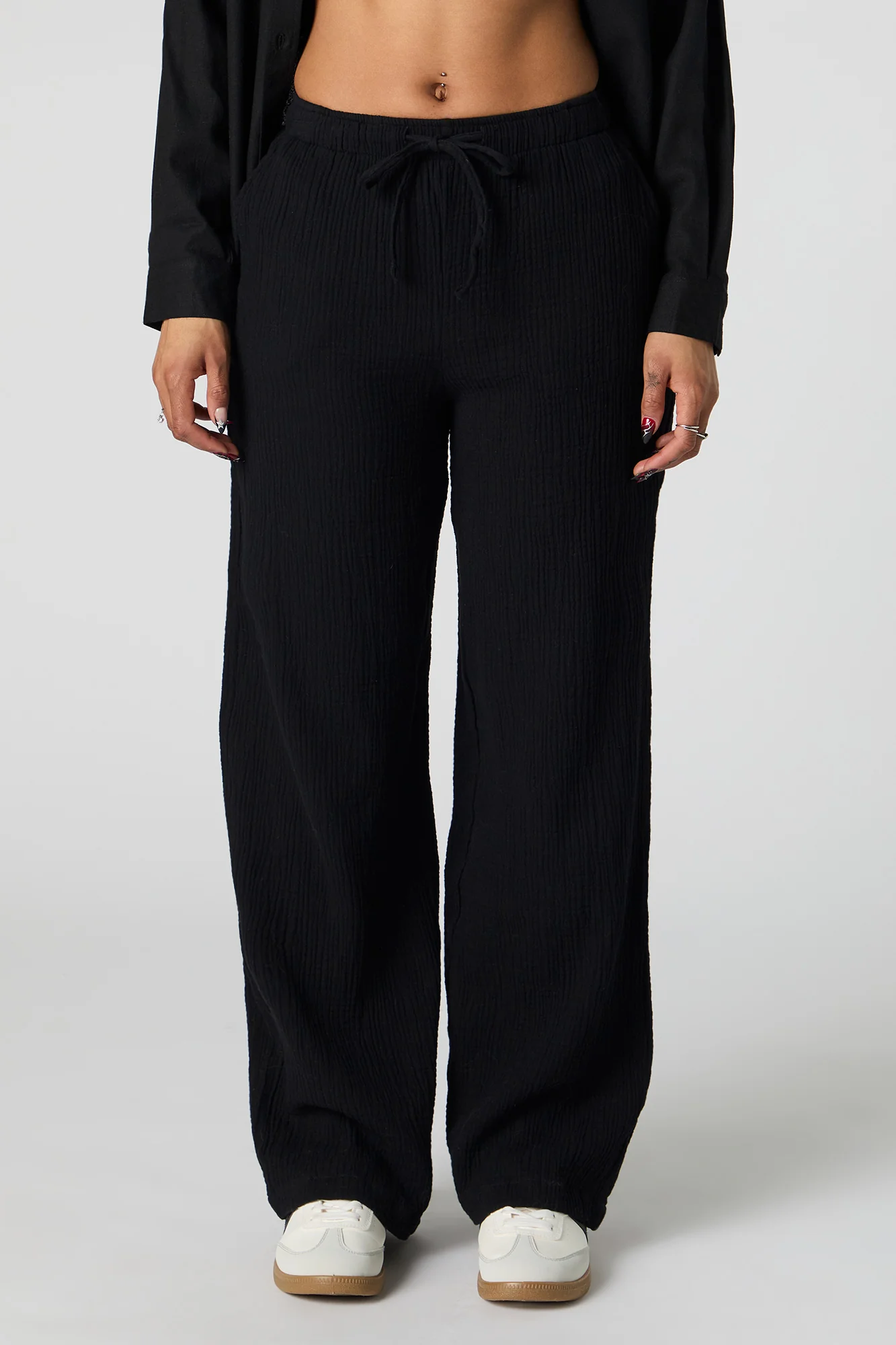 Crinkle Drawstring Pant - Image 5