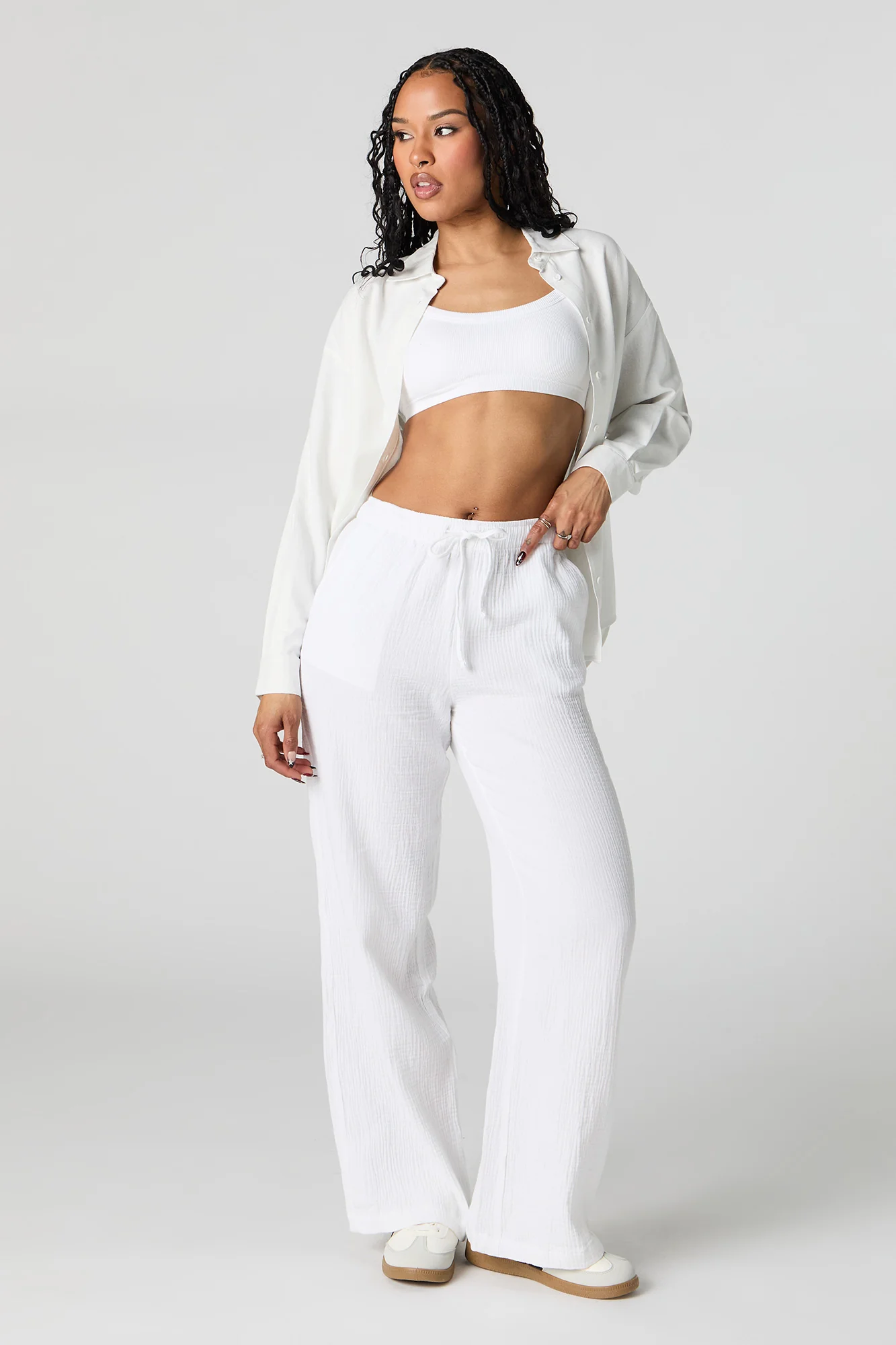 Crinkle Drawstring Pant - Image 7