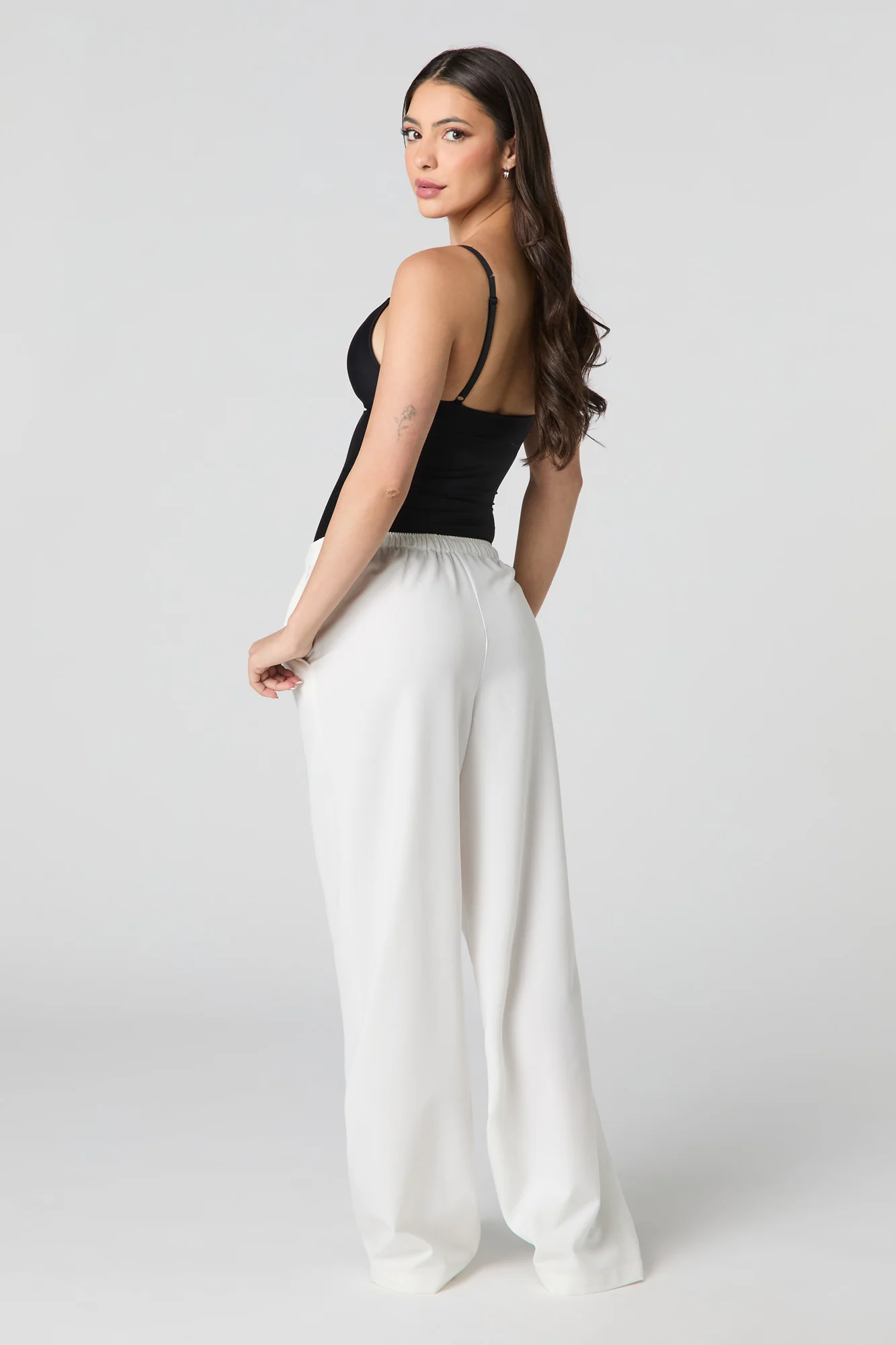 Drawstring Wide Leg Pant - Image 3