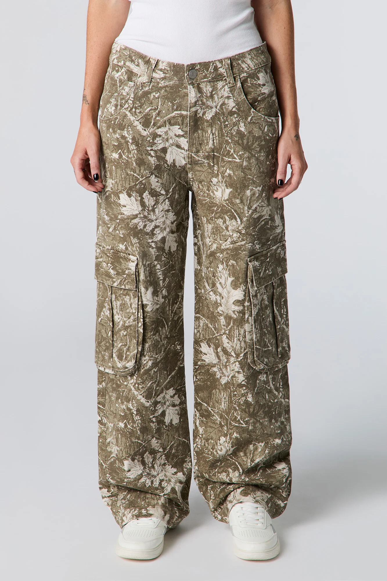 Denim Wide Leg Cargo Pant - Image 2
