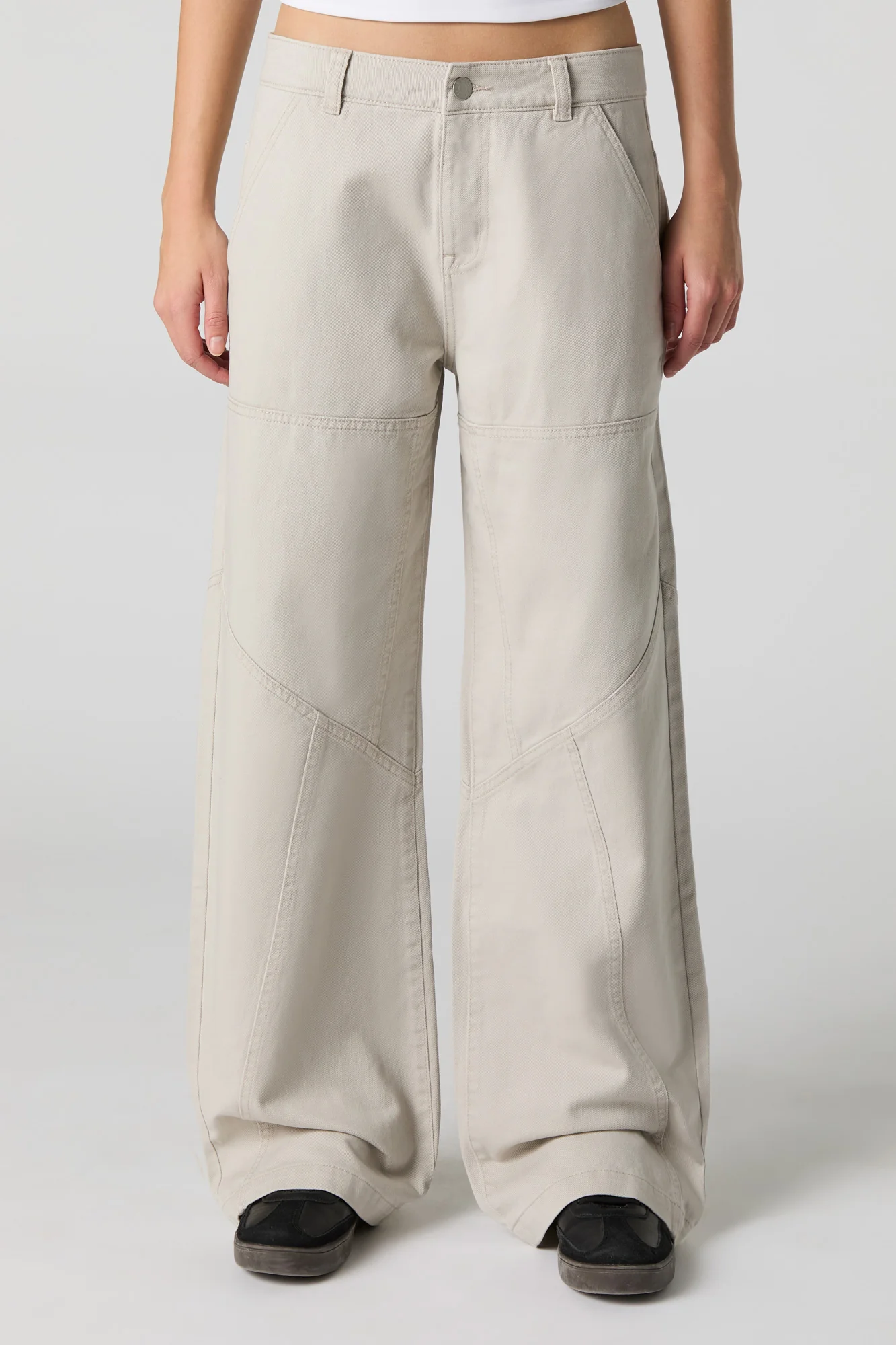 Paneled Low Rise Baggy Pant - Image 5