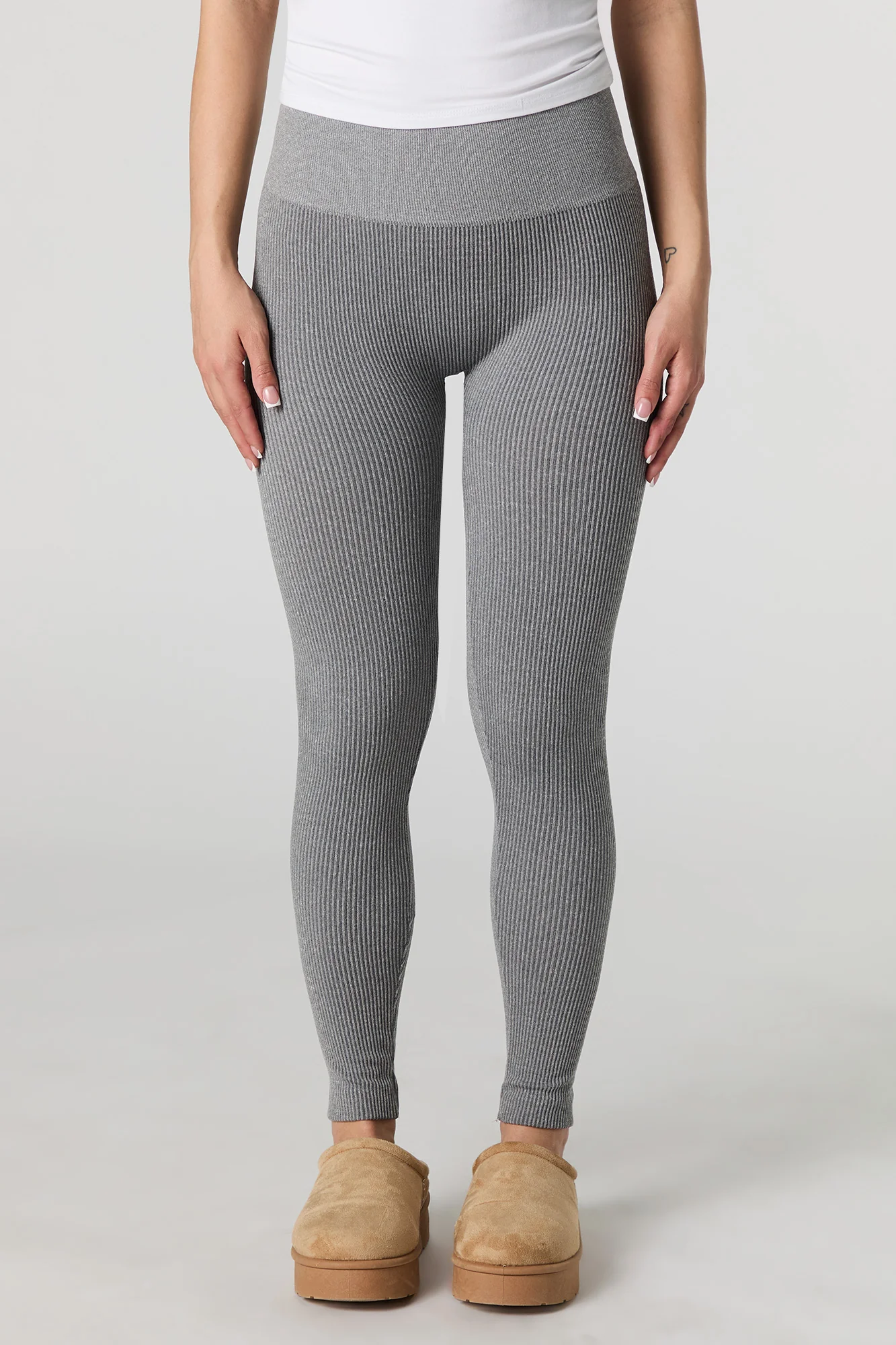 High Rise Seamless Ribbed Legging - Image 11