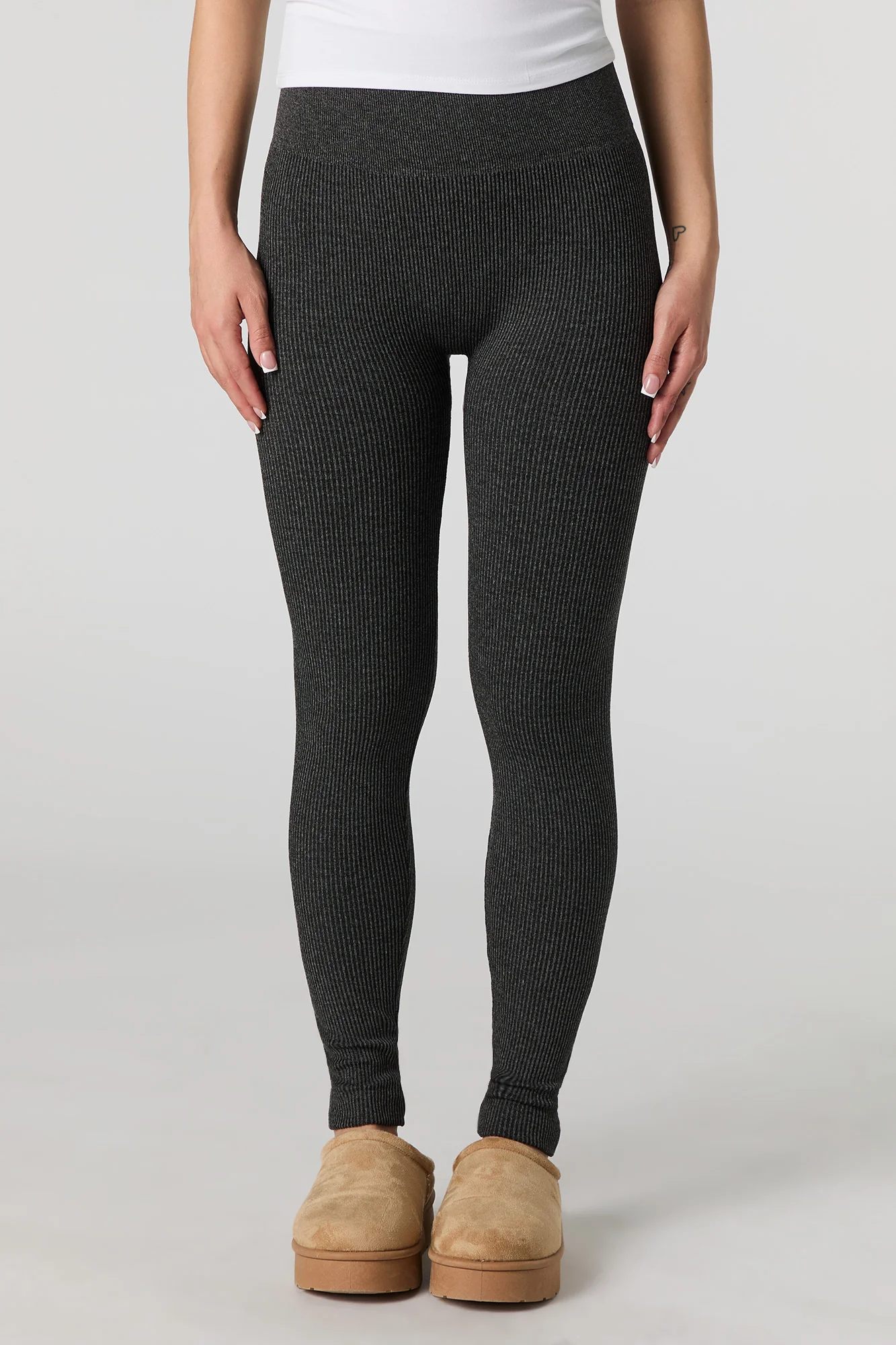 Legging côtelé sans couture à taille haute - Image 6