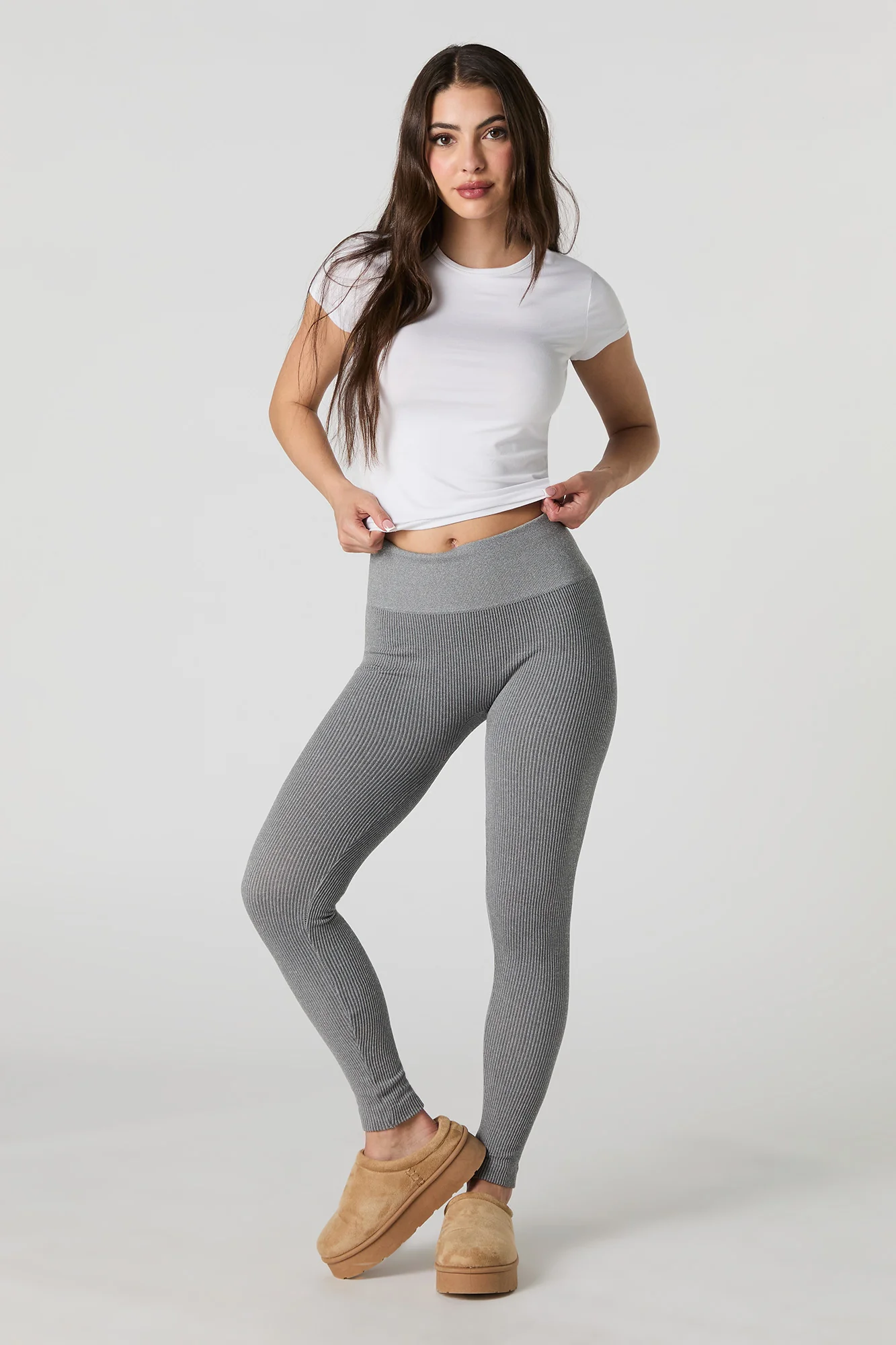 Legging côtelé sans couture à taille haute - Image 8