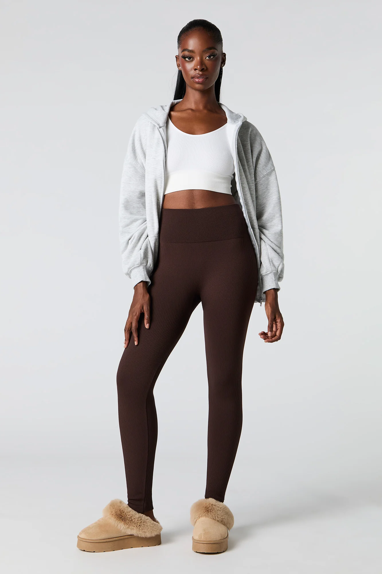 Legging côtelé sans couture à taille haute - Image 11