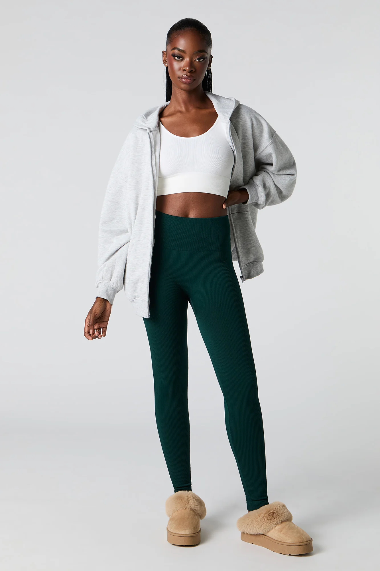Legging côtelé sans couture à taille haute - Image 14