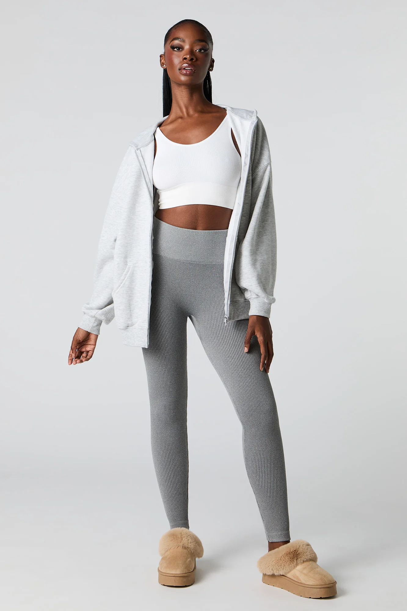 Legging côtelé sans couture à taille haute - Image 8