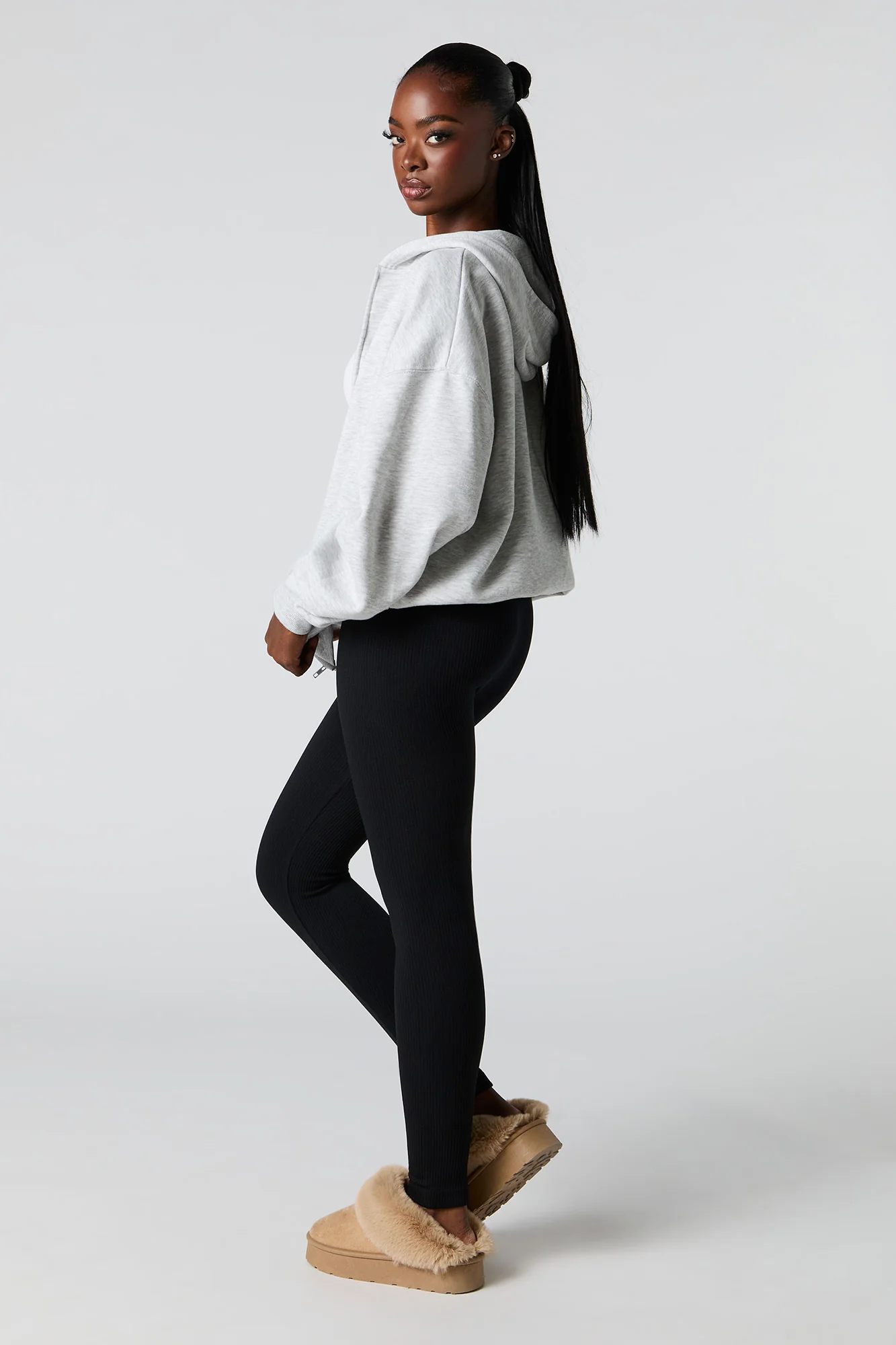 Ribbed High Rise Seamless Legging - Image 6