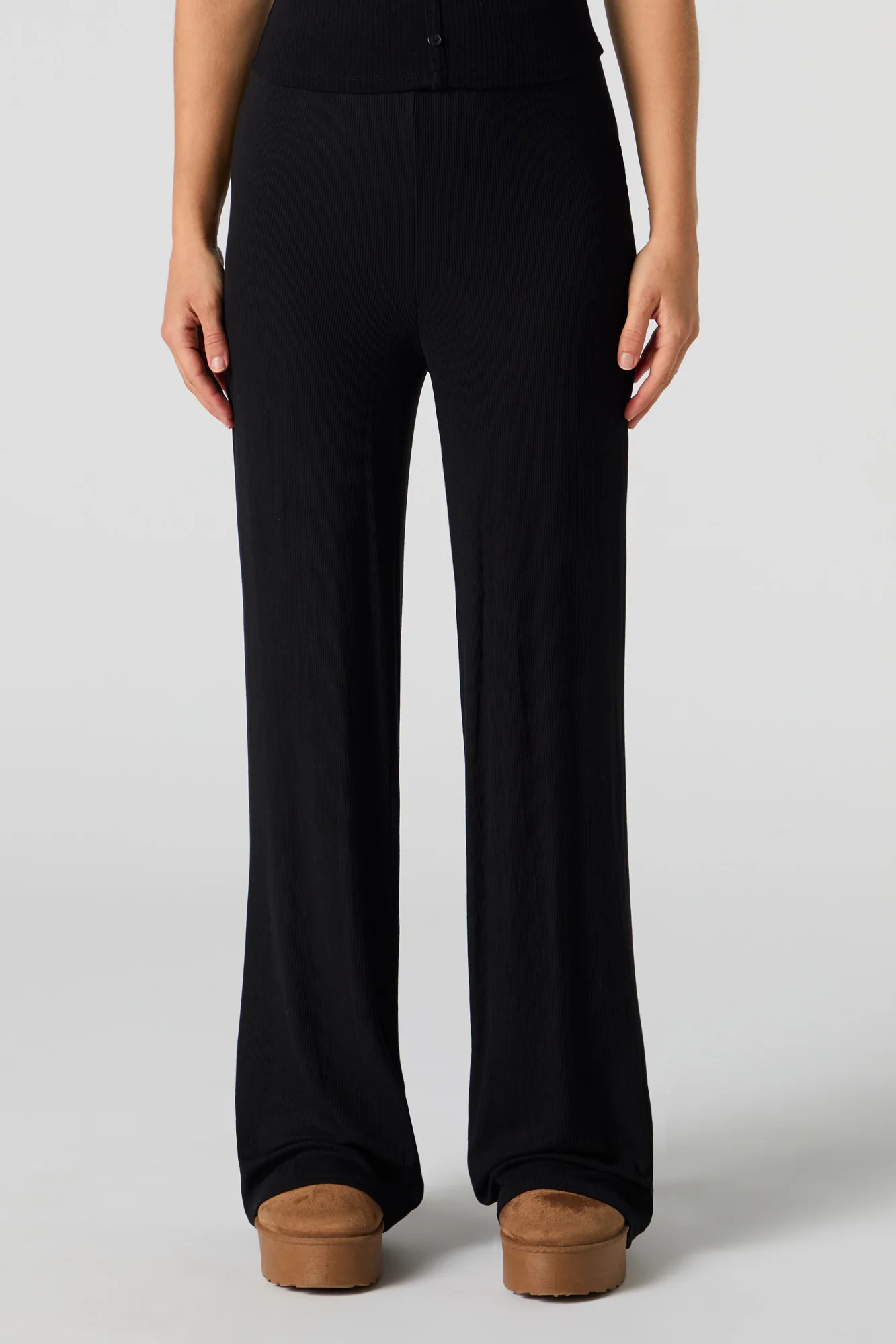 Ribbed Wide Leg Pant - Image 5