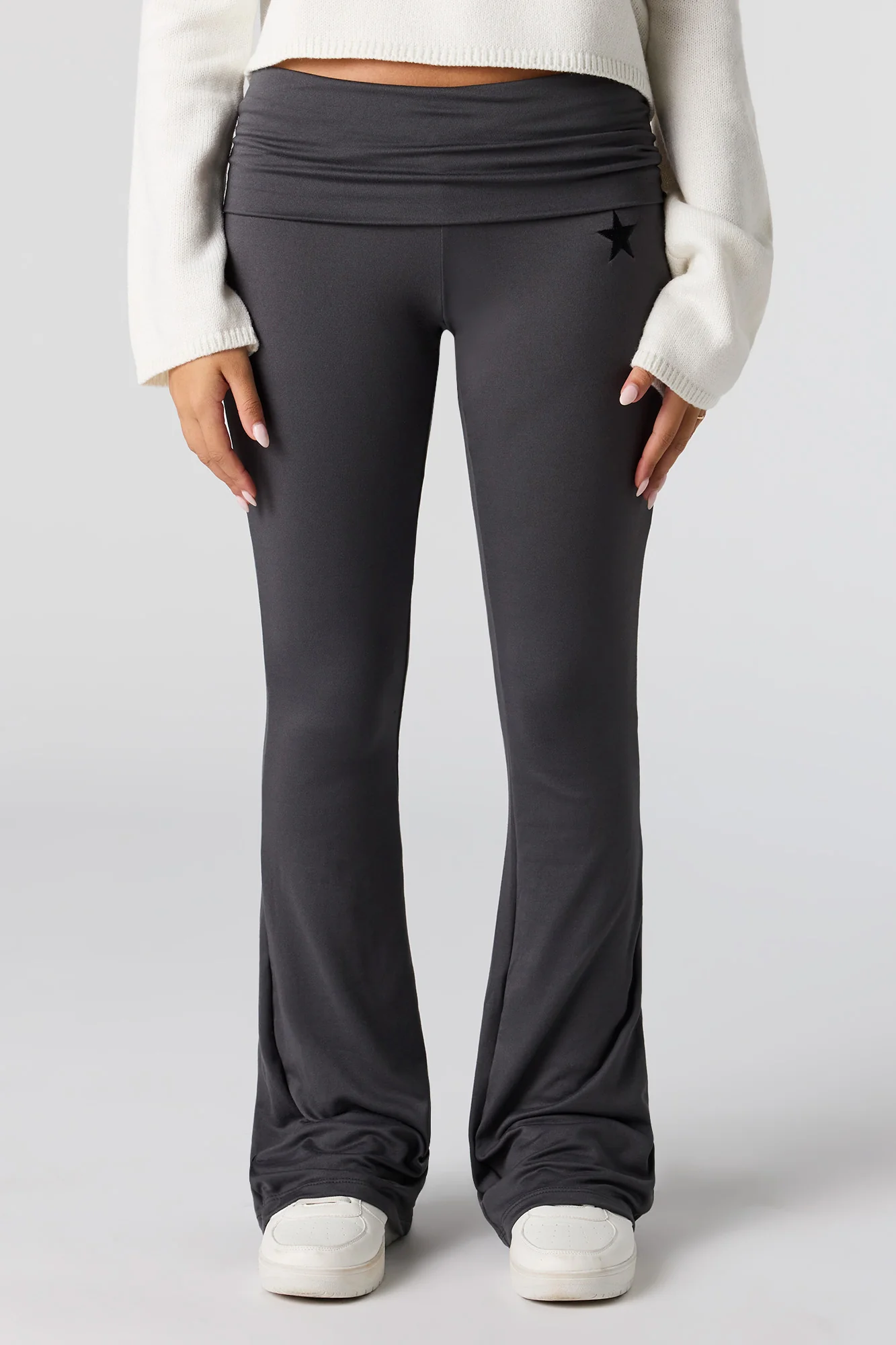 Legging à jambe évasée avec motif brodé - Image 7