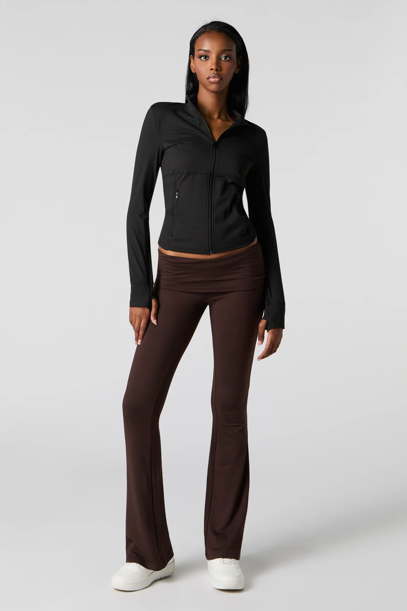 Legging doux évasé à taille repliée - Image 5