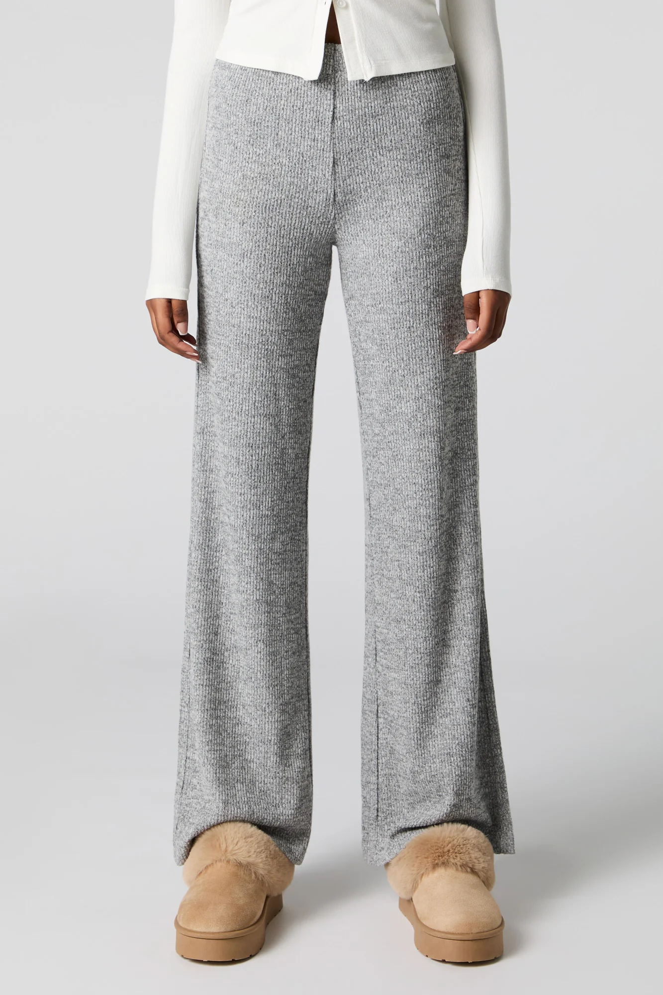 Ribbed Wide Leg Pant - Image 2